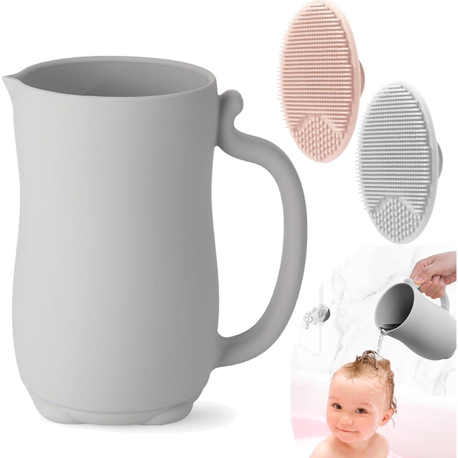 Almohadilla de Baño y Taza de Enjuague PandaEar para Bebés