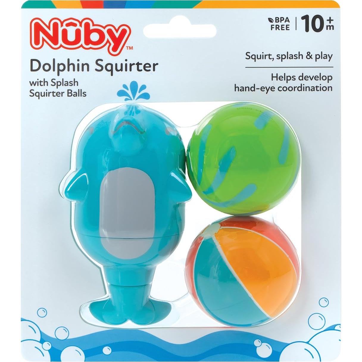 Juguete de Baño Nuby Chorro Delfín con Bolas Splash 10+M