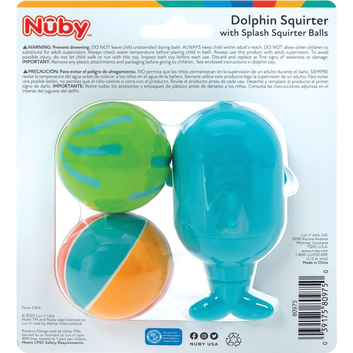 Juguete de Baño Nuby Chorro Delfín con Bolas Splash 10+M