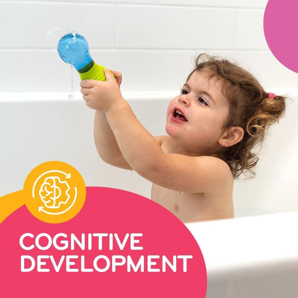 Juguetes de Baño Mobi Skwooshlz - Silicona Grado Alimenticio, 2 Piezas