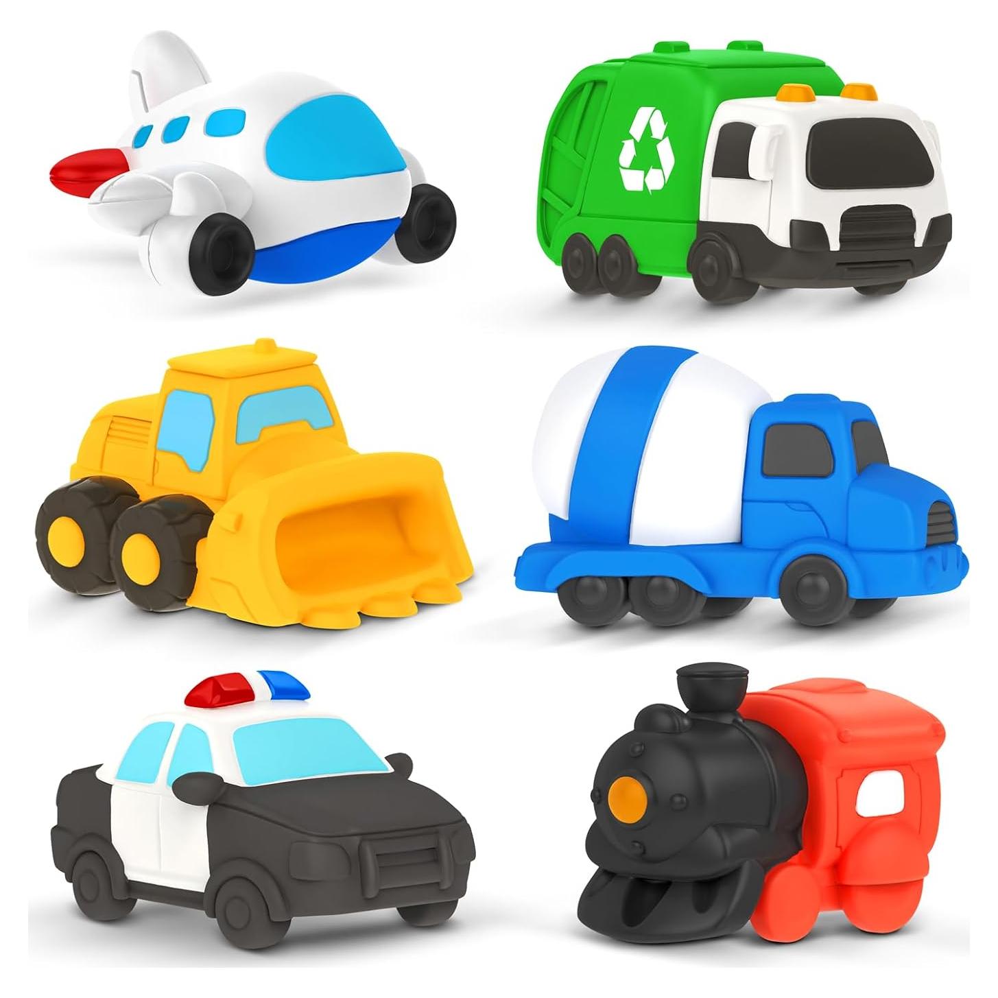 6 Juguetes Flotantes para Baño Zippytots Vehículos 220g