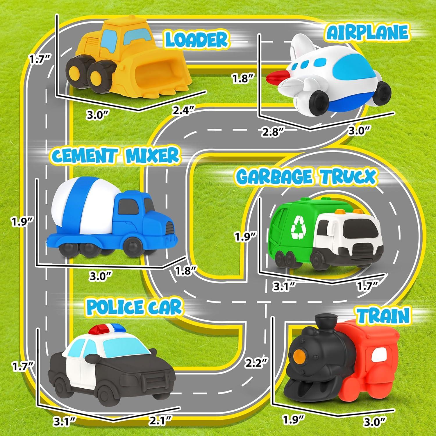 6 Juguetes Flotantes para Baño Zippytots Vehículos 220g