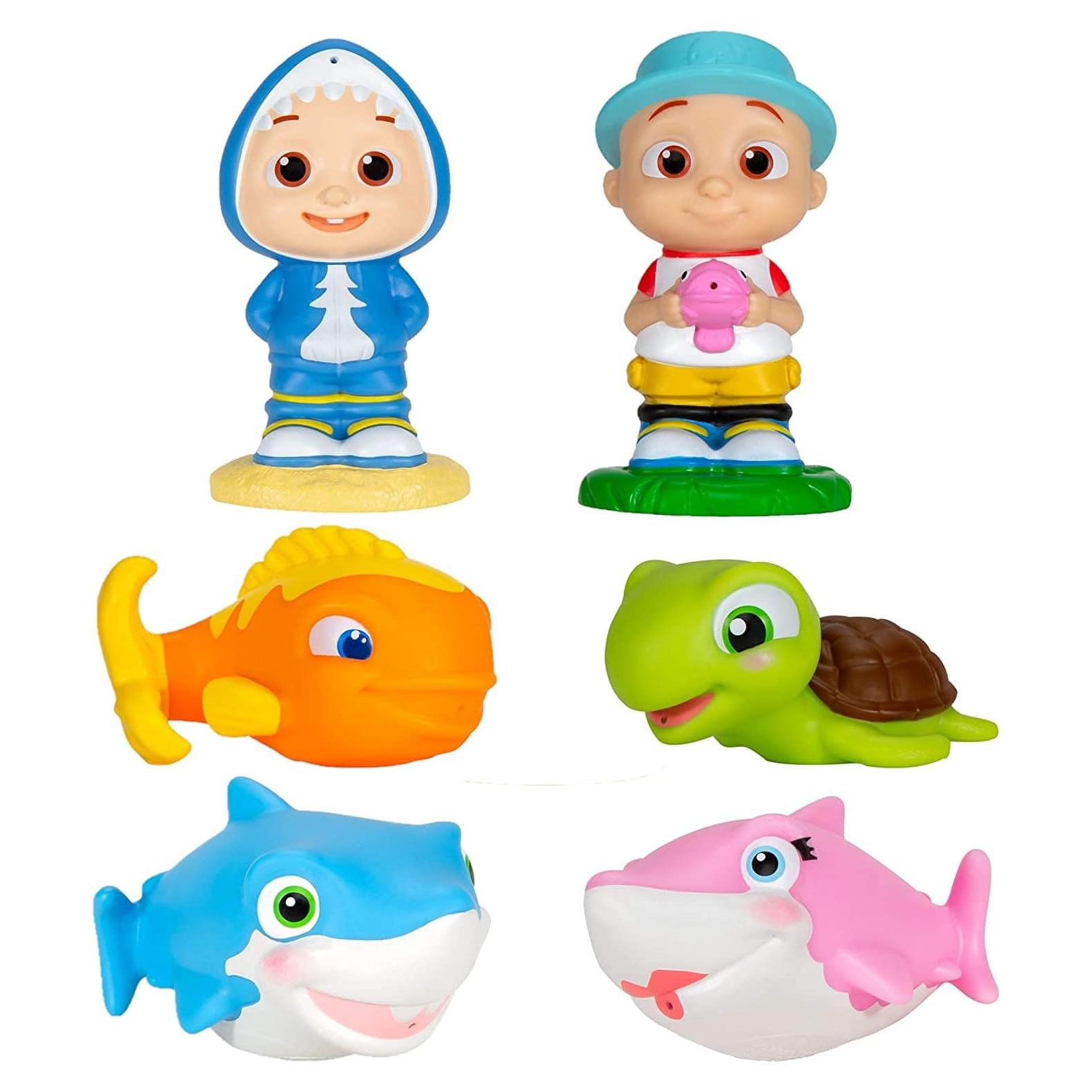 Juguetes de Agua CoComelon 6-Pack para Baño y Piscina