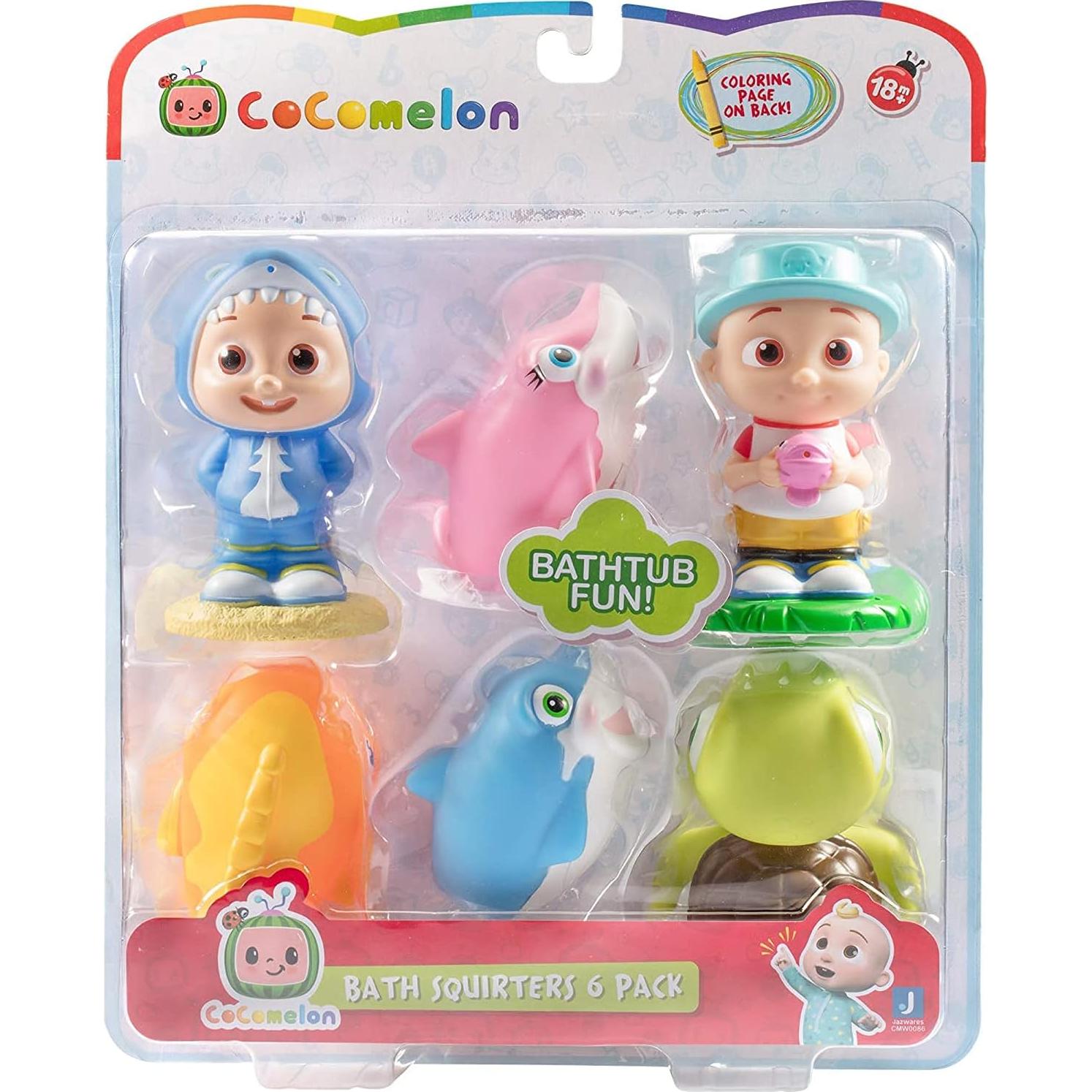 Juguetes de Agua CoComelon 6-Pack para Baño y Piscina