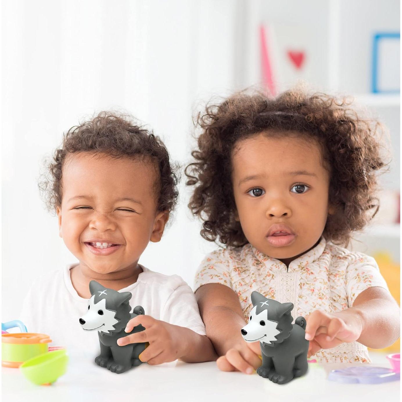 Juguete de Baño Flotante Lobo DolliBu - 7.62 cm, Goma Segura