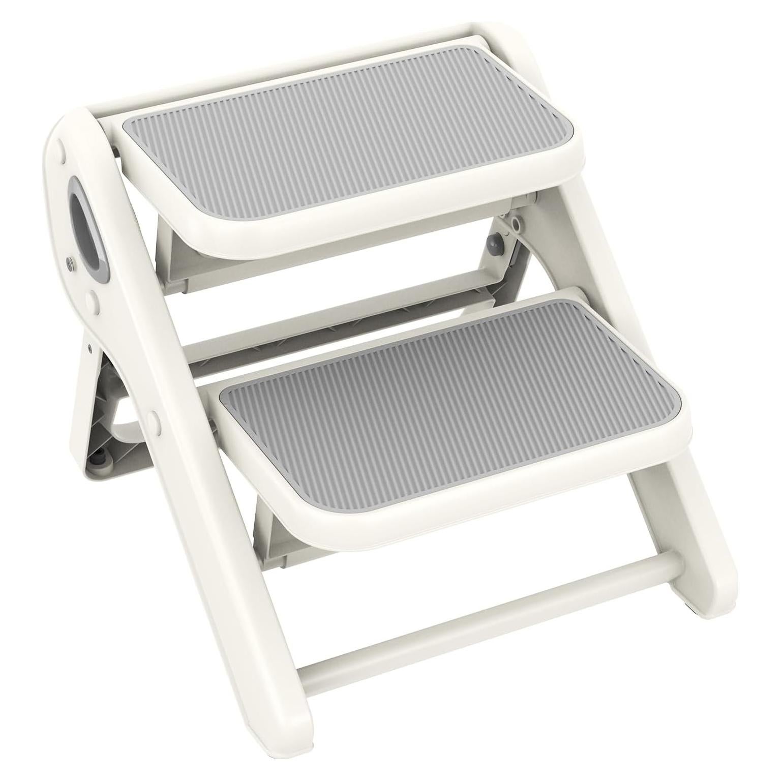 Escalera Plegable para Niños iNeibo 2 Pasos Antideslizante Gris