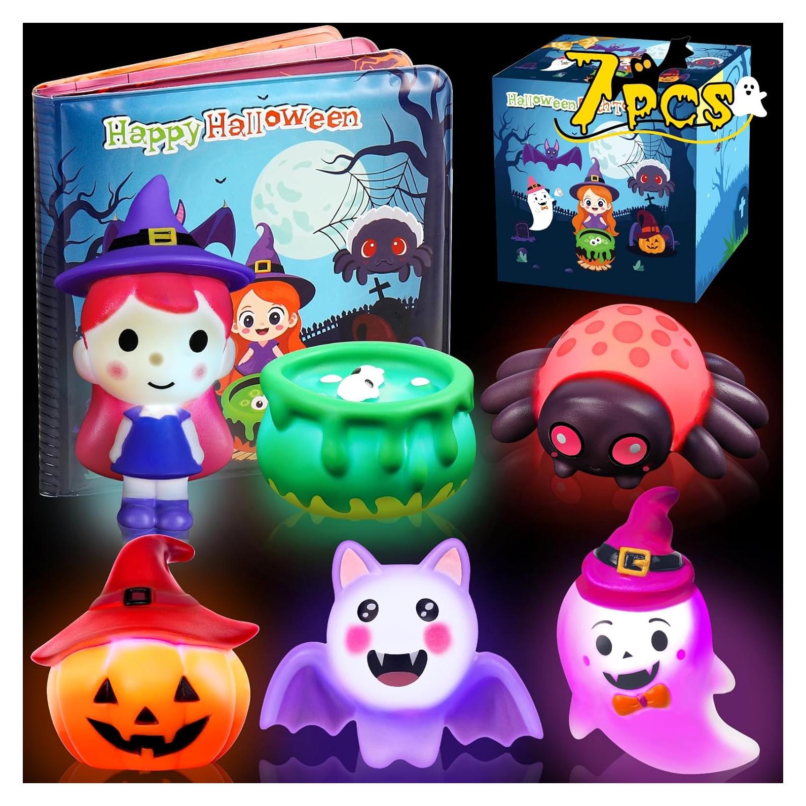 Juguetes de baño Halloween 7PCS - Brillan en la oscuridad