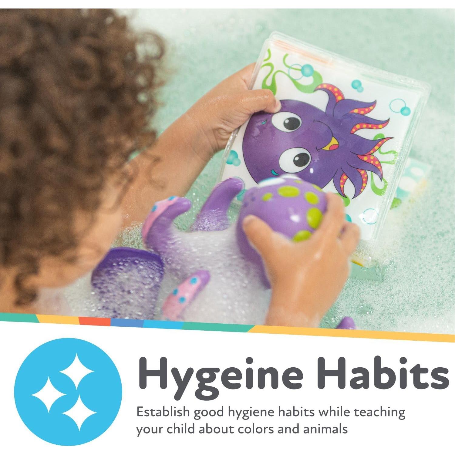 Libro de Baño Nuby 4755 con Páginas Impermeables y Squeaker