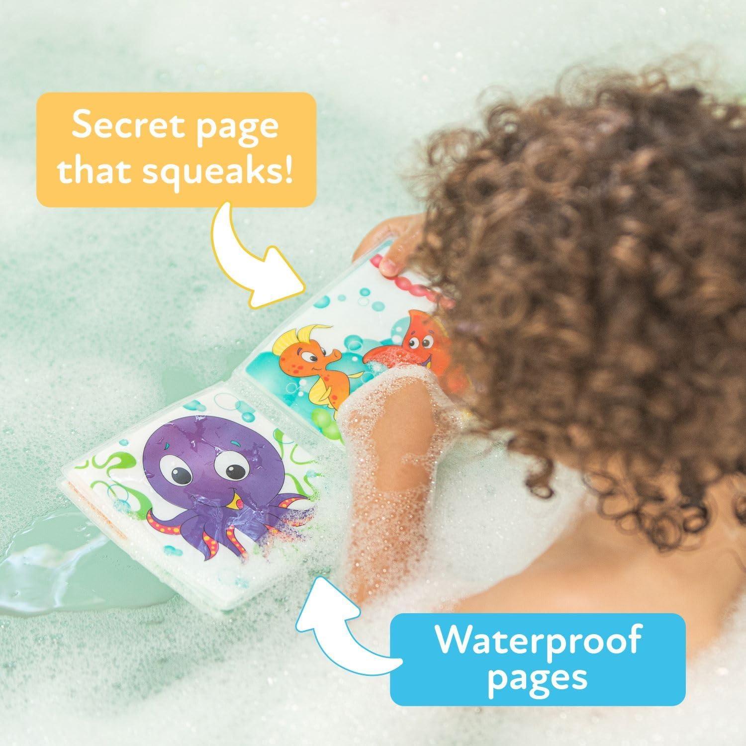 Libro de Baño Nuby 4755 con Páginas Impermeables y Squeaker