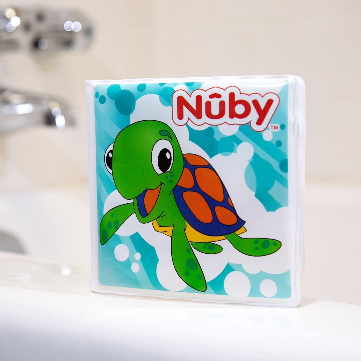 Libro de Baño Nuby 4755 con Páginas Impermeables y Squeaker