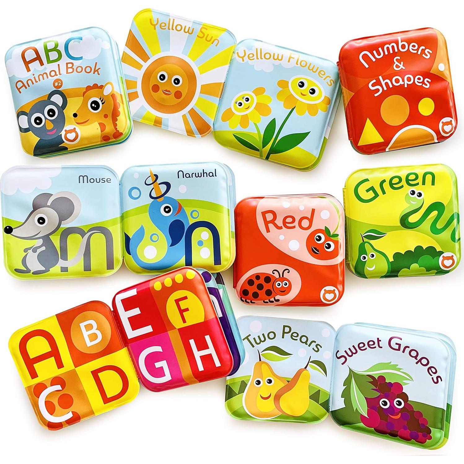 Set de 13 Libros de Baño BabyBibi - Libros Impermeables Educativos