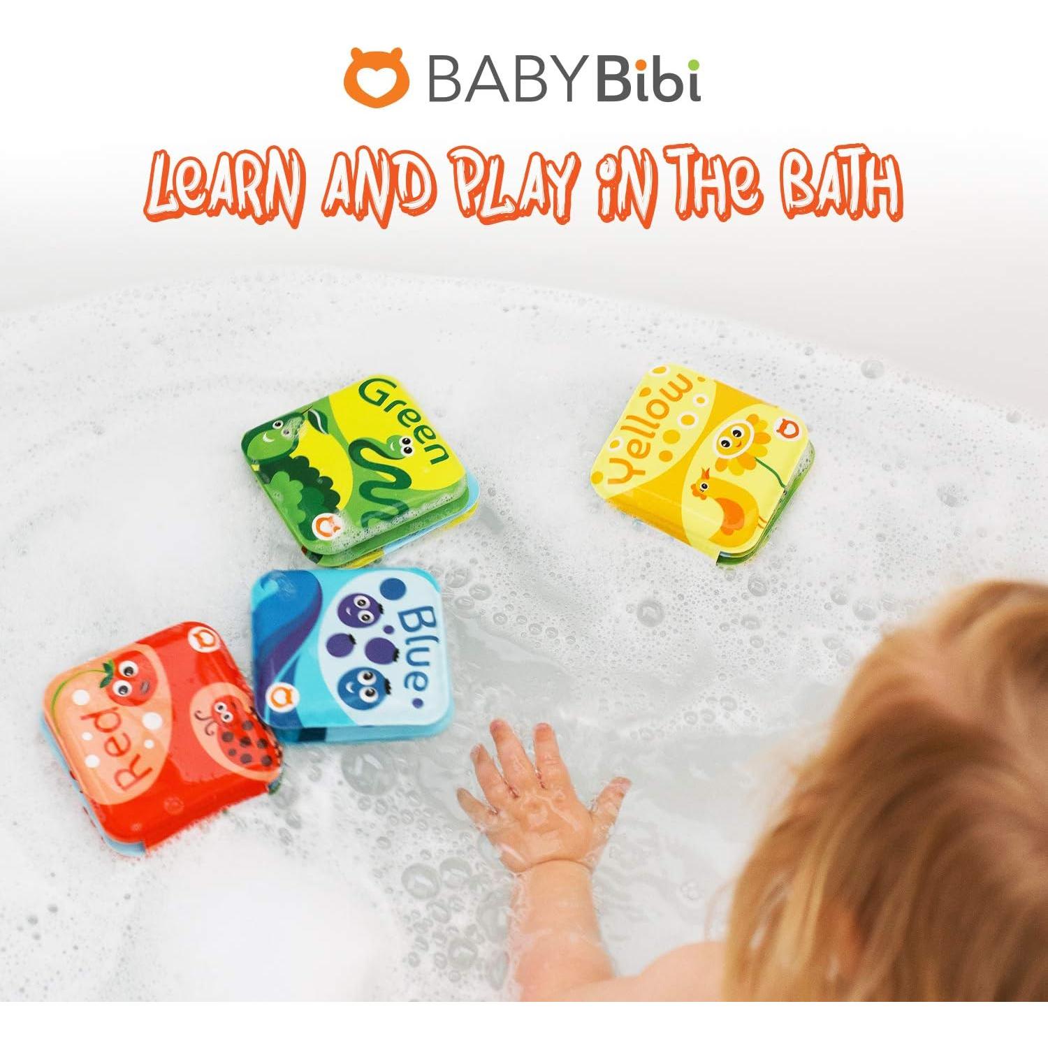 BabyBibi Libros Flotantes para Baño - Juego de 4 Colores
