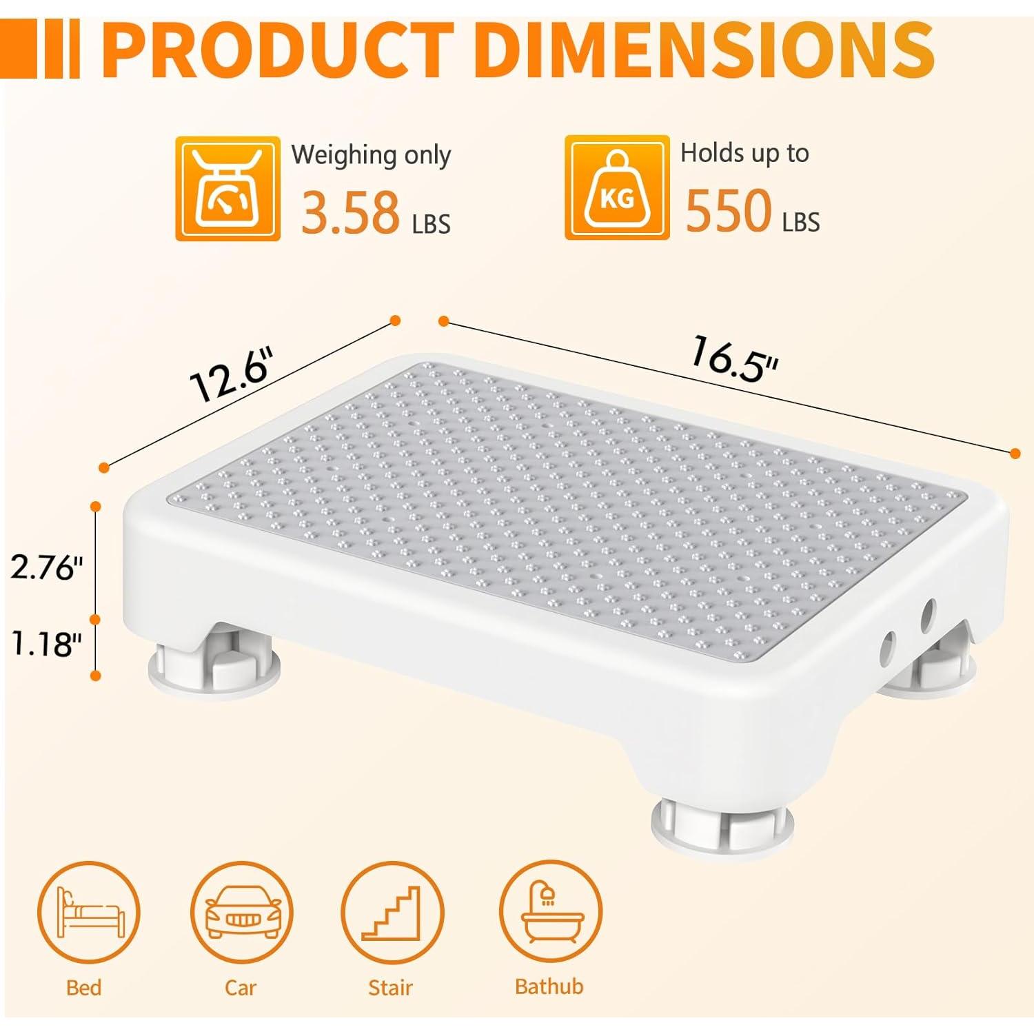 Taburete de Paso Ronlap RLSTWE-GY Antideslizante 250kg