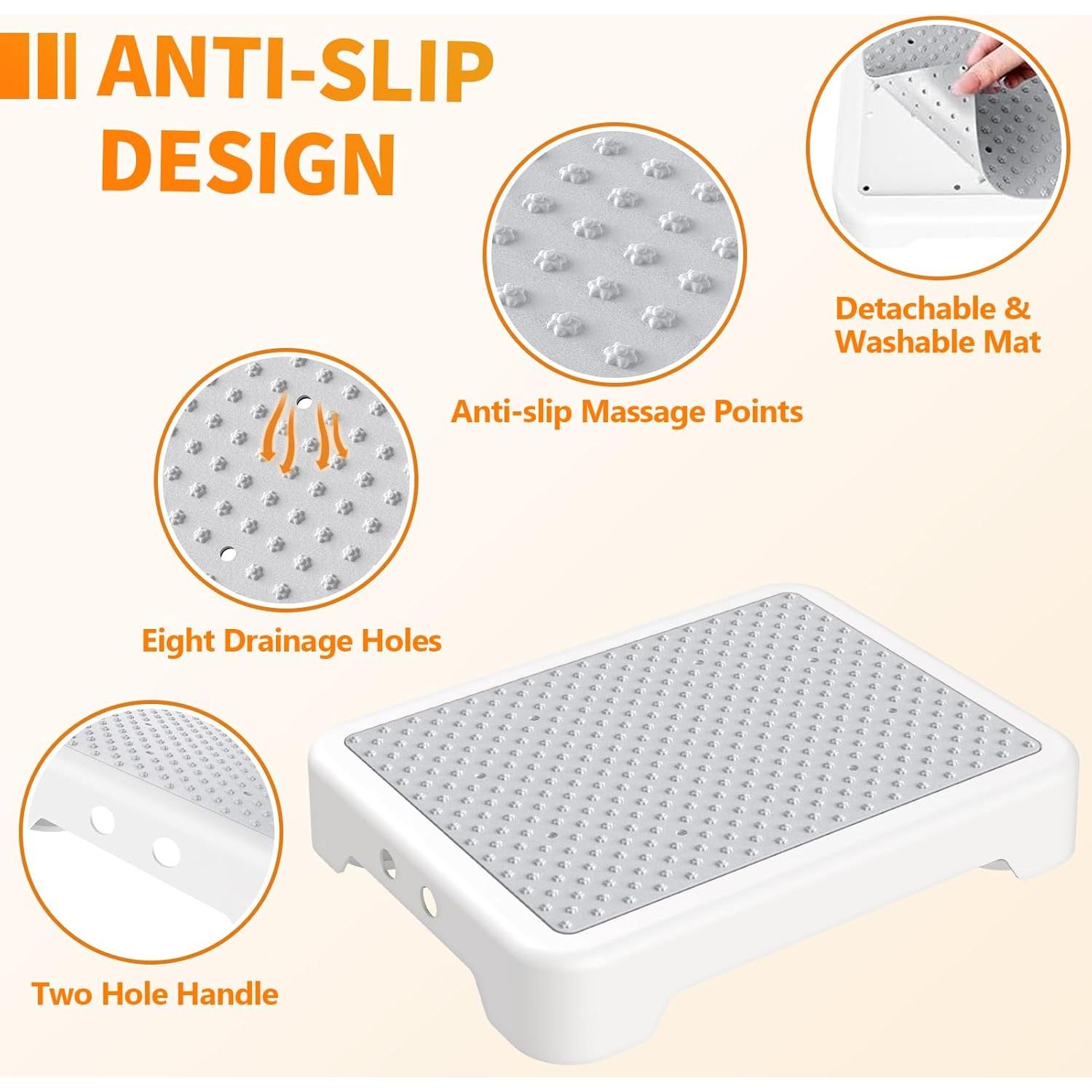 Taburete de Paso Ronlap RLSTWE-GY Antideslizante 250kg