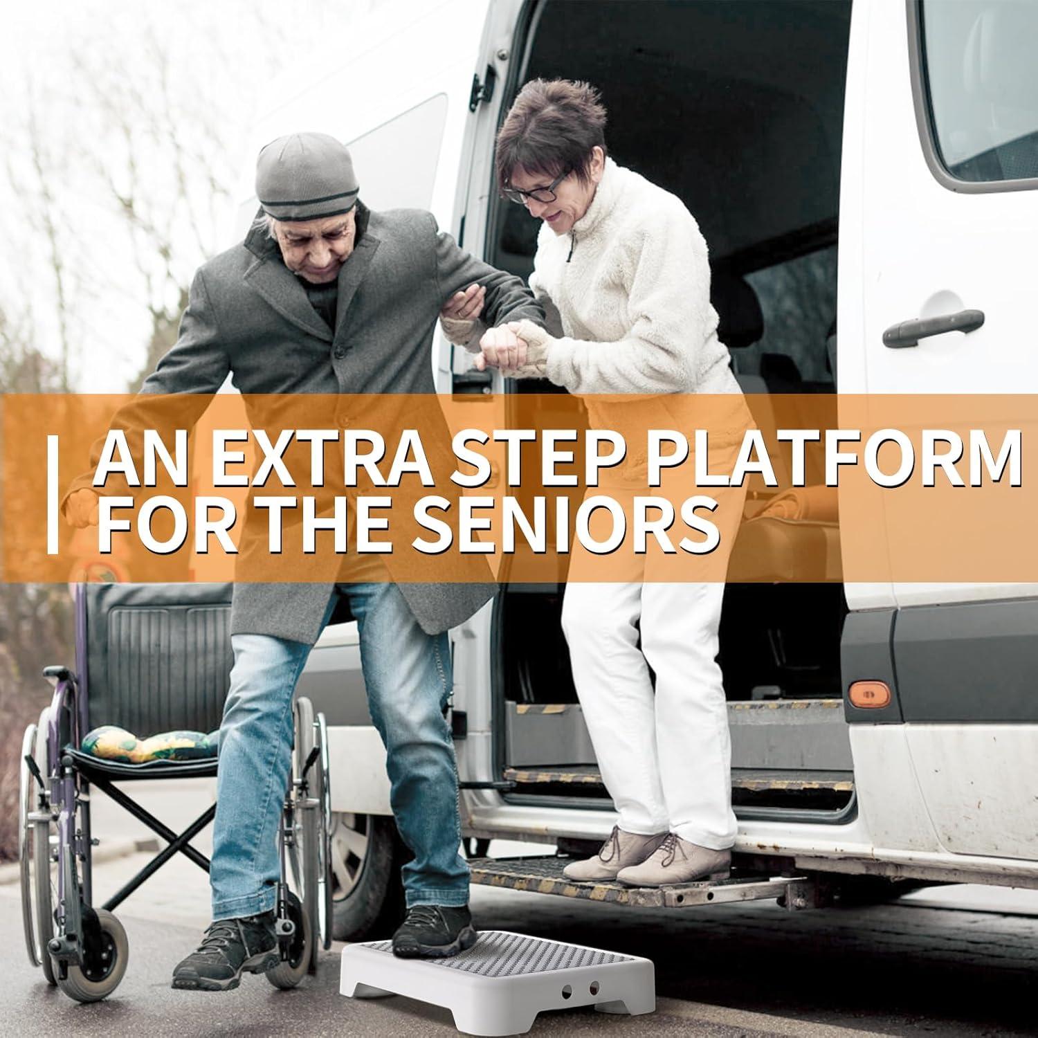 Taburete de Paso Ronlap RLSTWE-GY Antideslizante 250kg