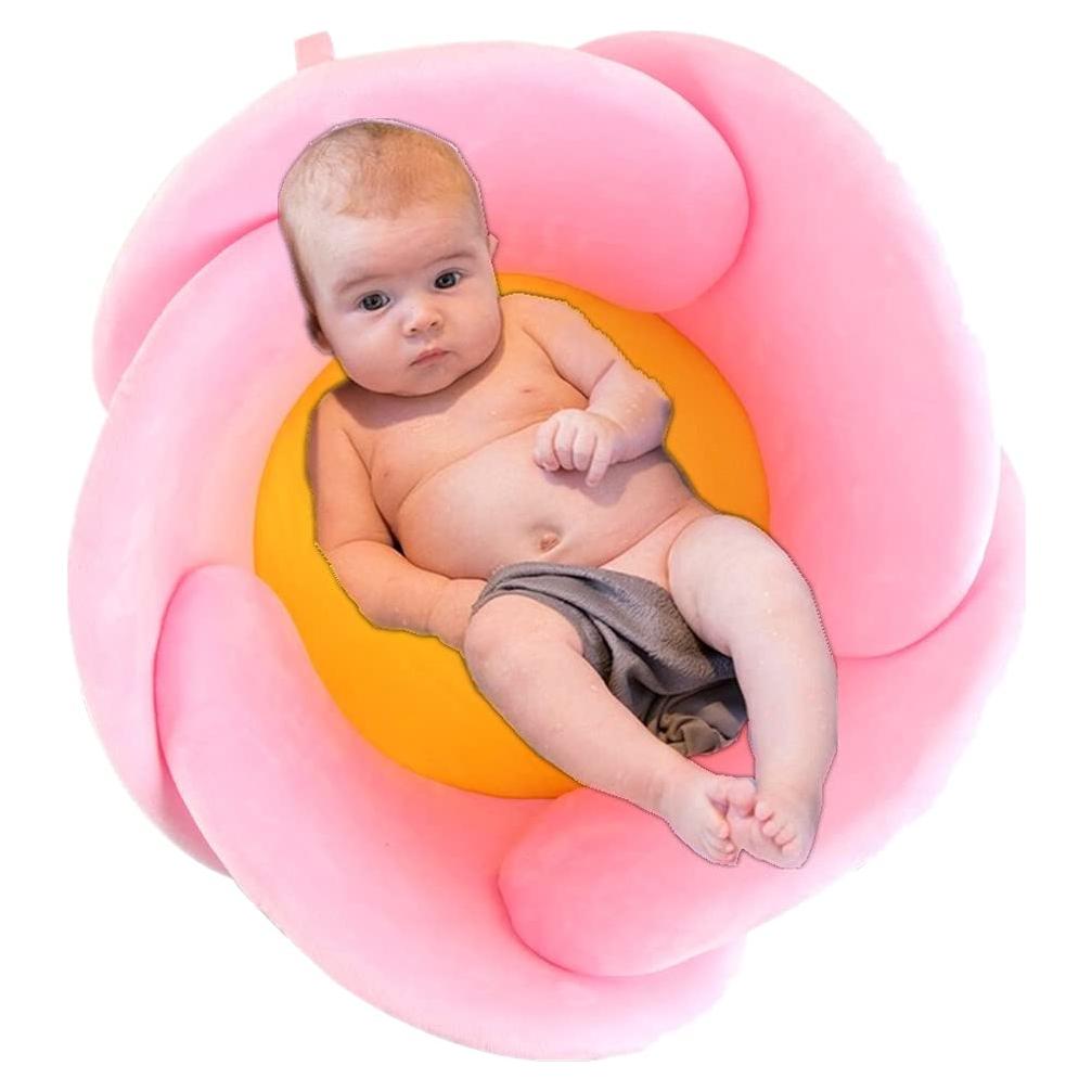 Cojín de Baño para Bebés Lotus Rosa - Almohadilla Antideslizante