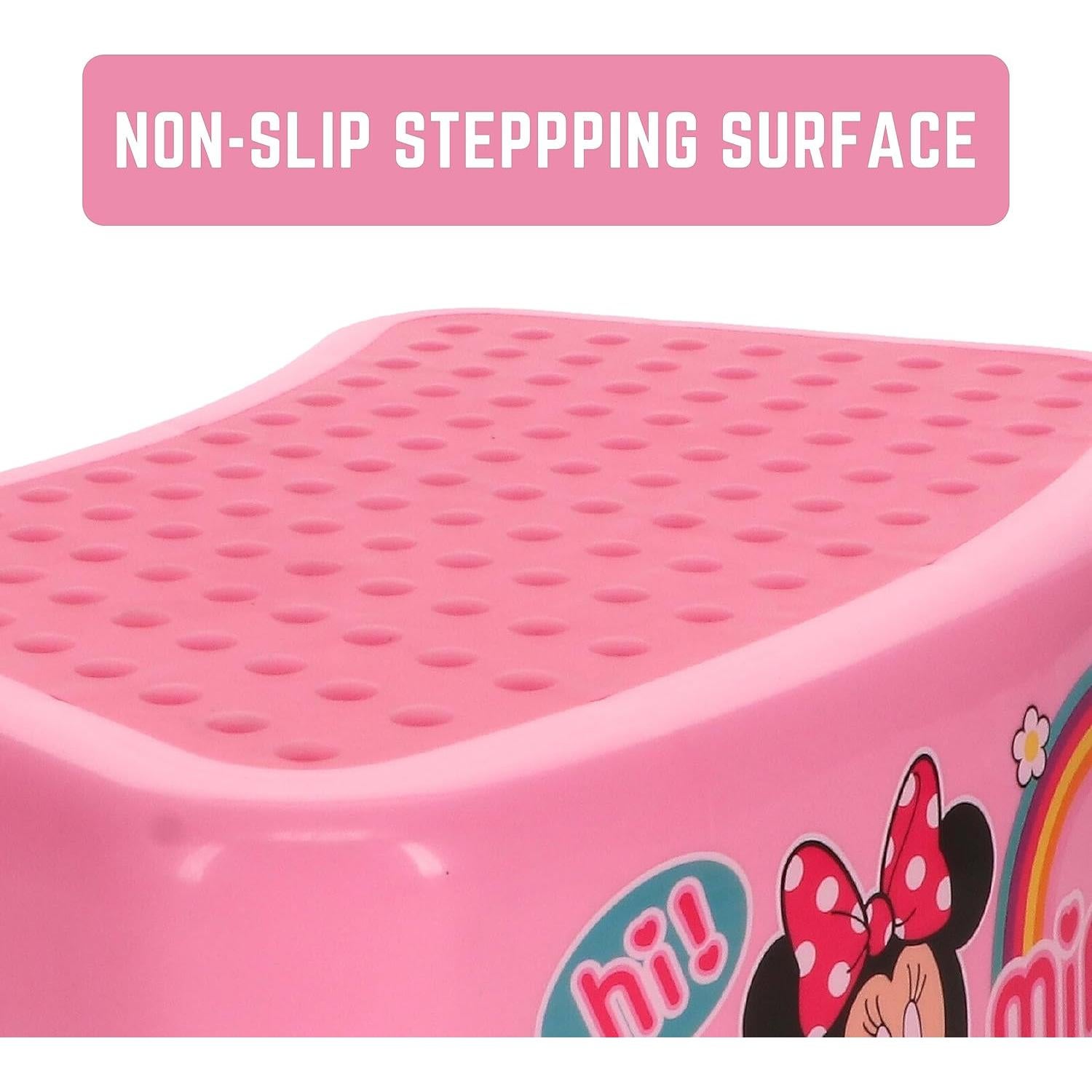 Escalón Disney Minnie Mouse Sonrisa - Antideslizante 90.7 kg