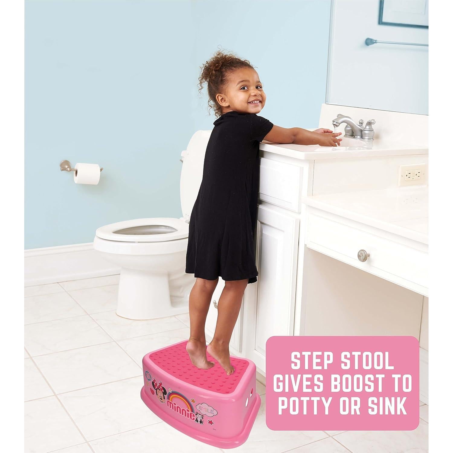 Escalón Disney Minnie Mouse Sonrisa - Antideslizante 90.7 kg