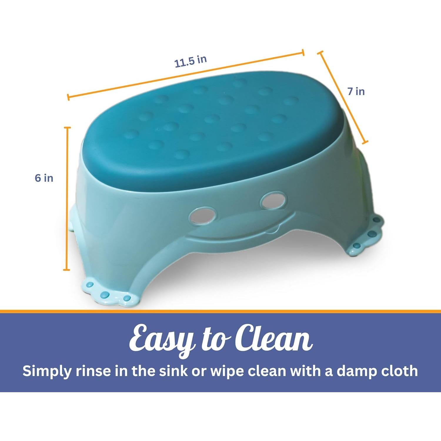 Escalera de Paso Antideslizante Mommy's Helper Teal 35.6x21.6x16.5 cm