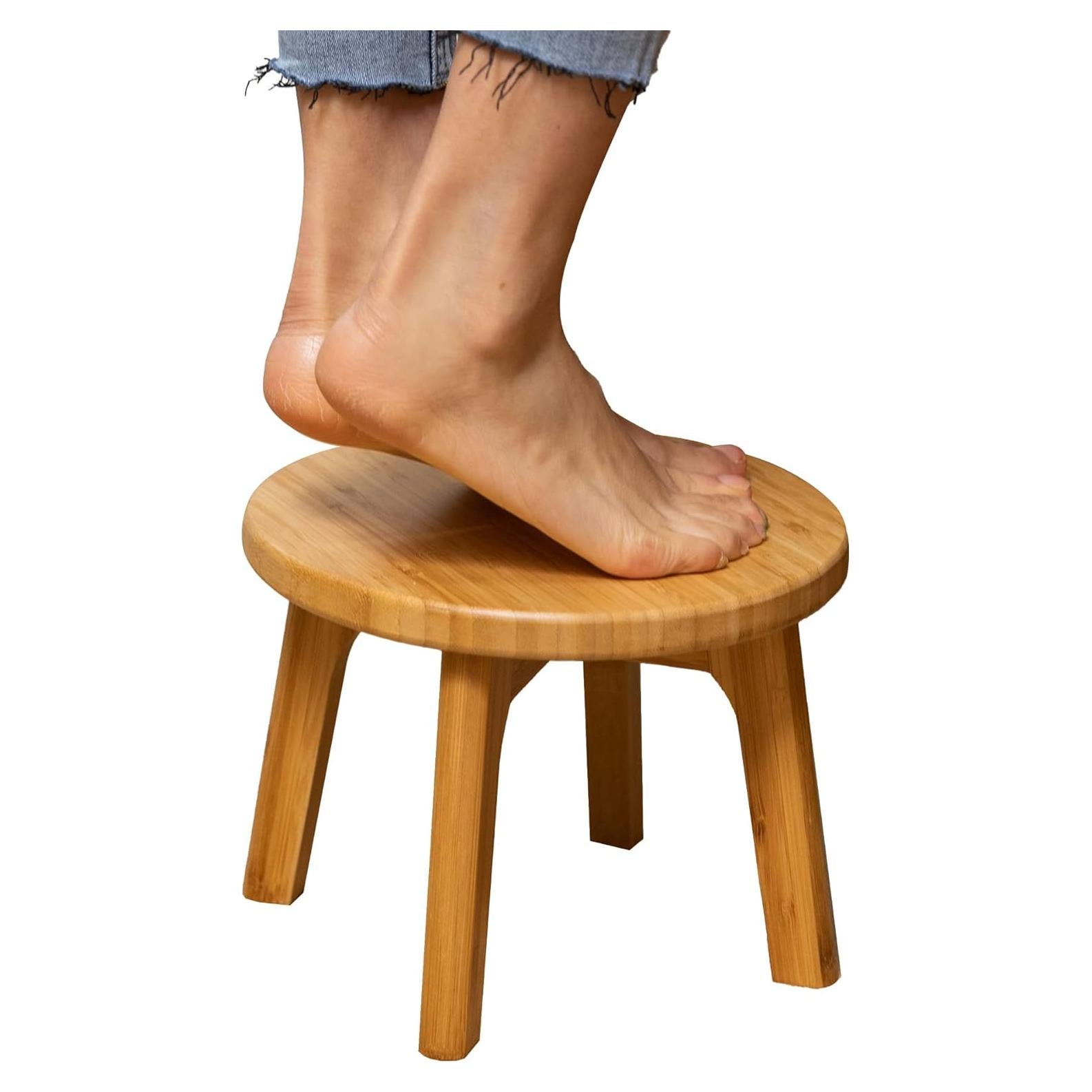 Taburete de Bambú GOBAM 18.5 cm - Resistente hasta 136 kg