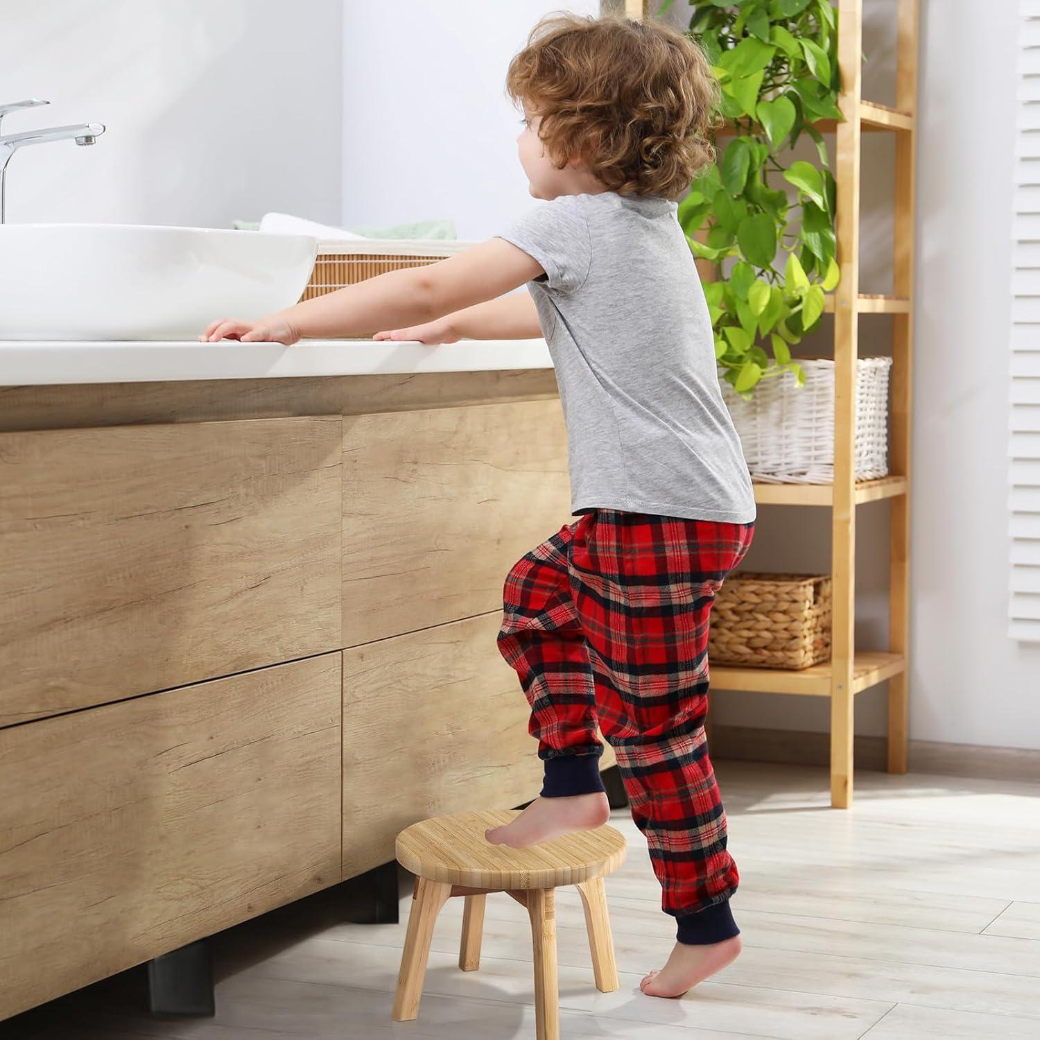 Taburete de Bambú GOBAM 18.5 cm - Resistente hasta 136 kg