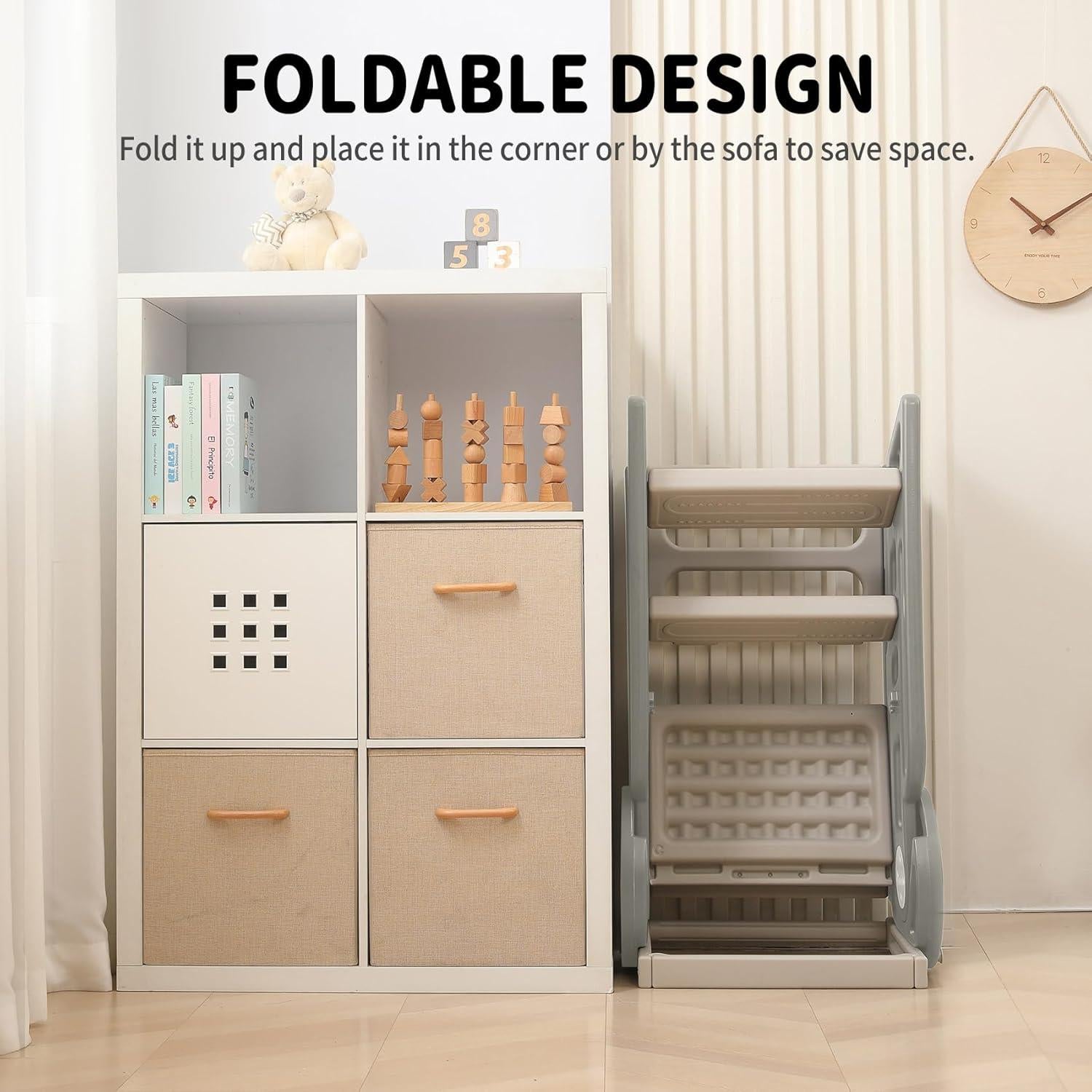 Torre de Aprendizaje UNICOO para Niños - Taburete Cocina Gris Koala