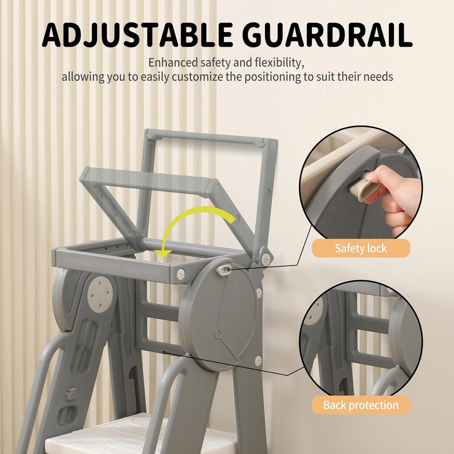 Torre de Aprendizaje UNICOO para Niños - Taburete Cocina Gris Koala