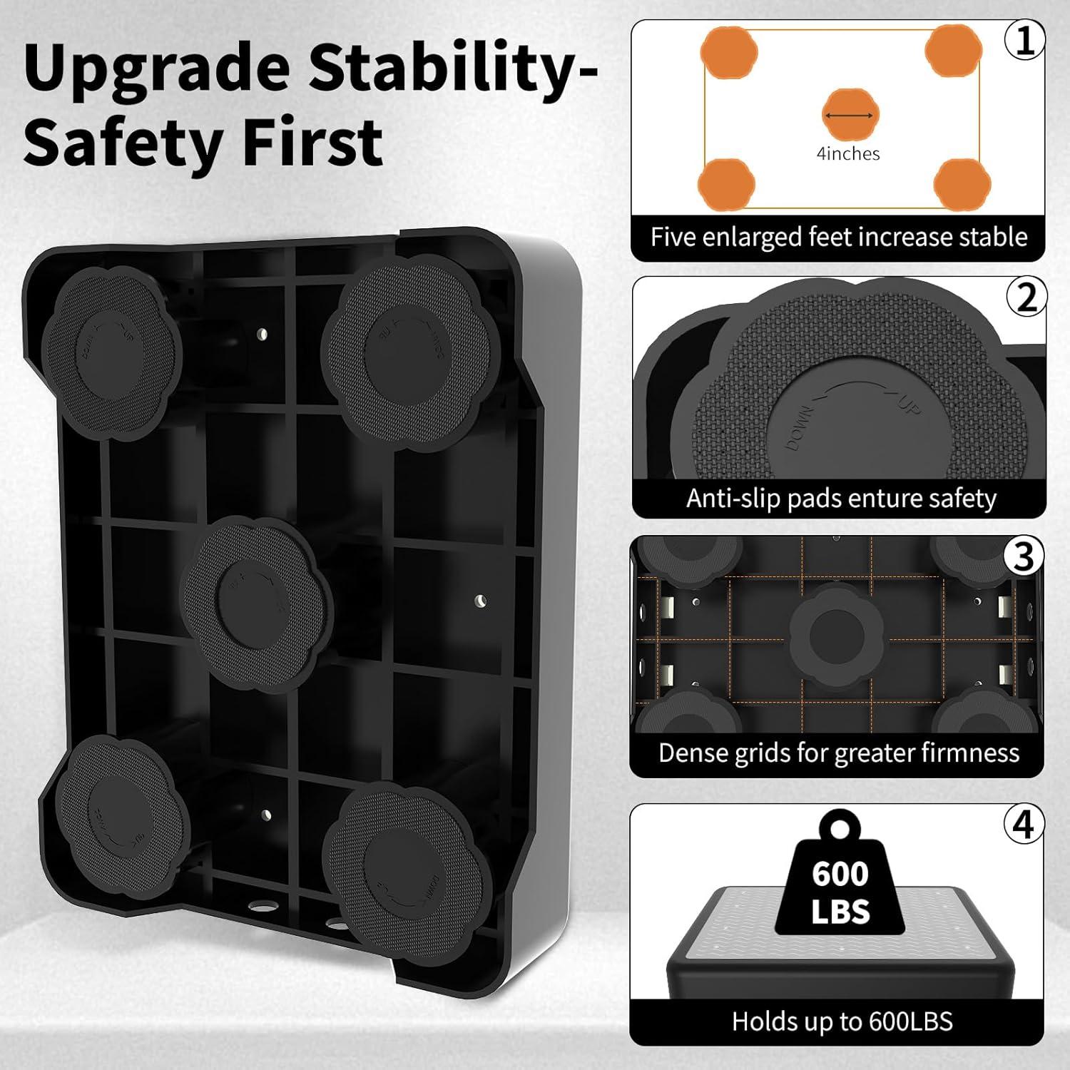 Escalera Ajustable TENGYI 272 kg Antideslizante Gris