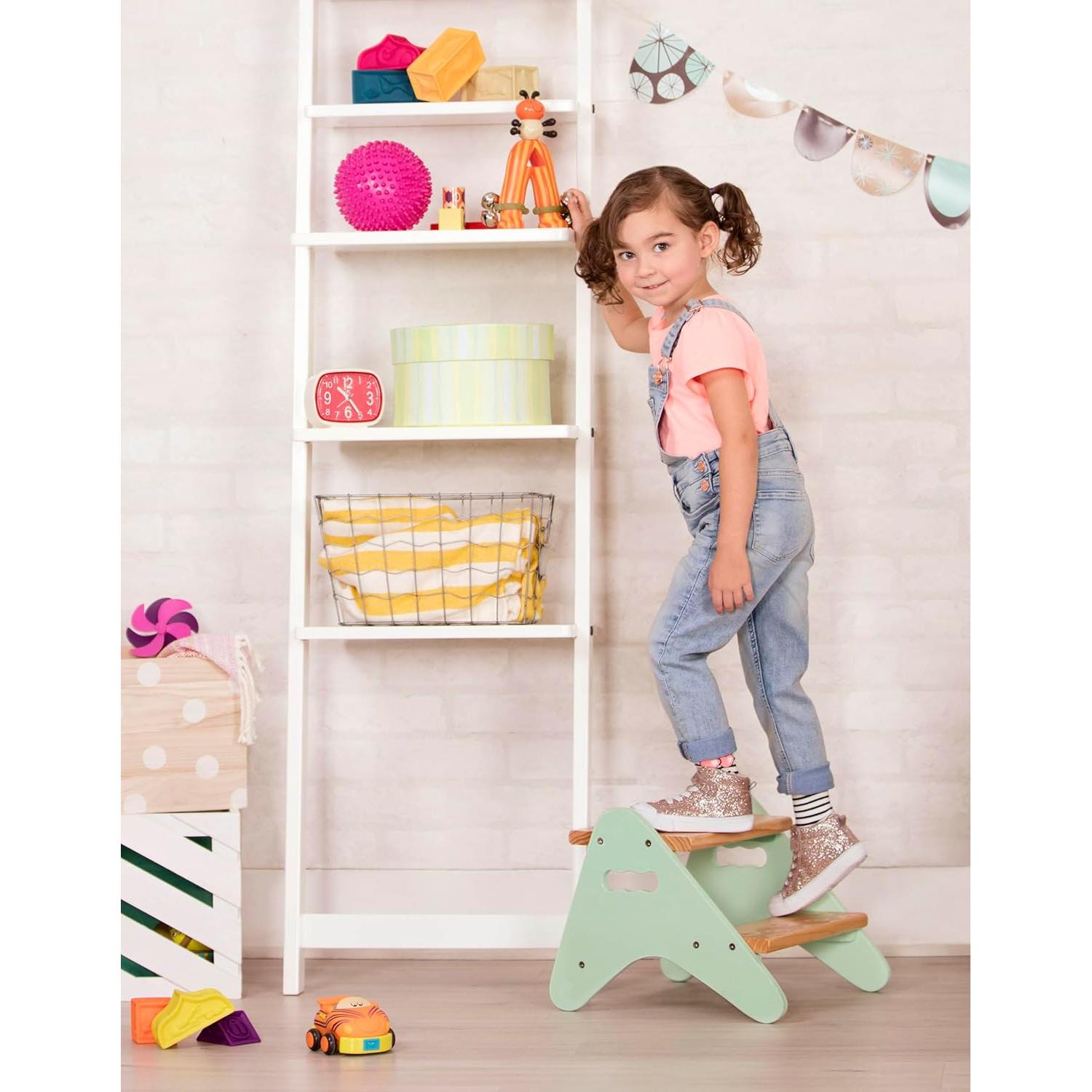 Taburete de Madera B. toys Peek-A-Boost Menta 2+ Años