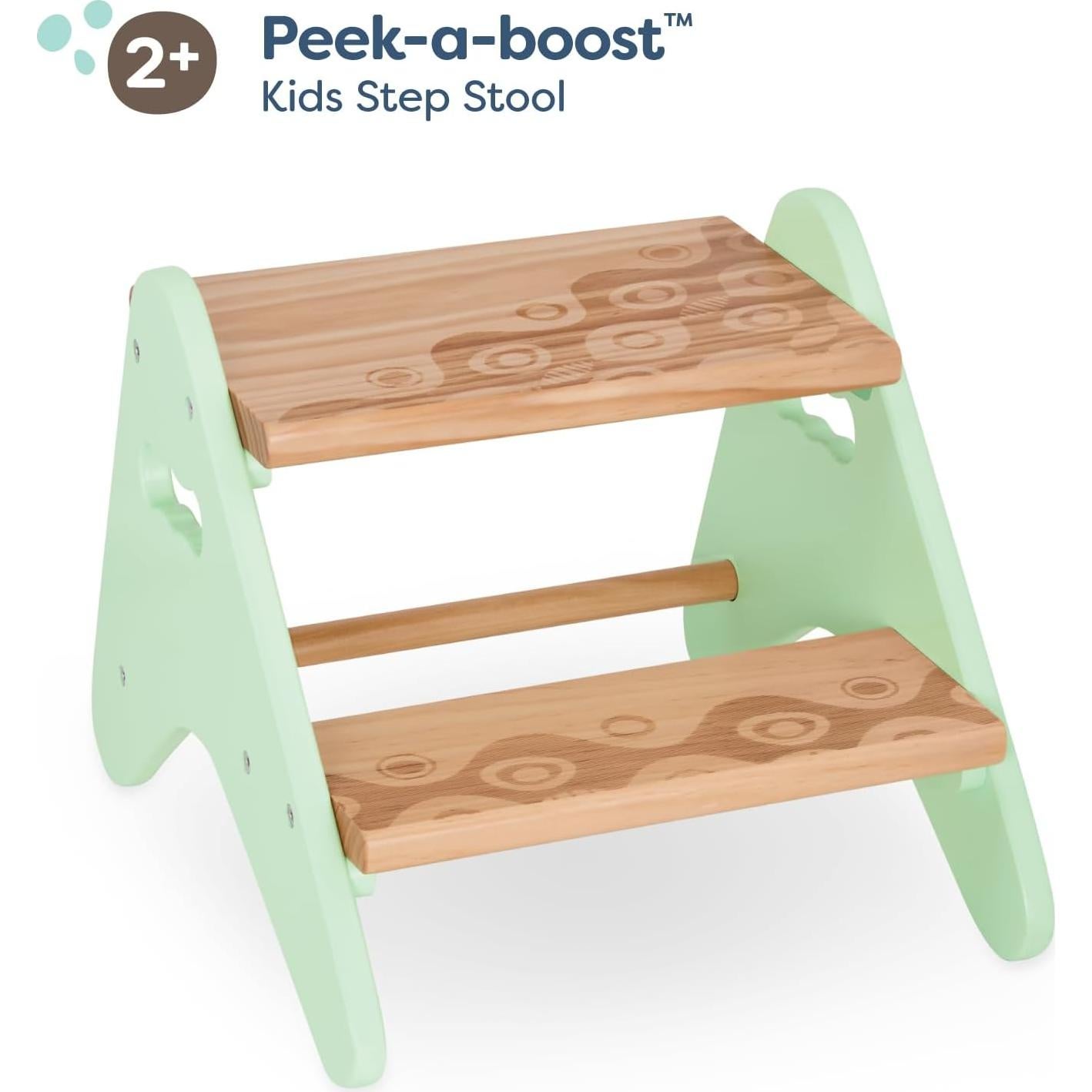 Taburete de Madera B. toys Peek-A-Boost Menta 2+ Años