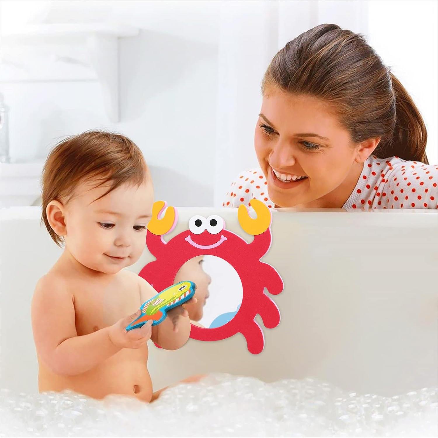 Juguete de baño TOYANDONA EVA Rana y Cangrejo 2 Piezas