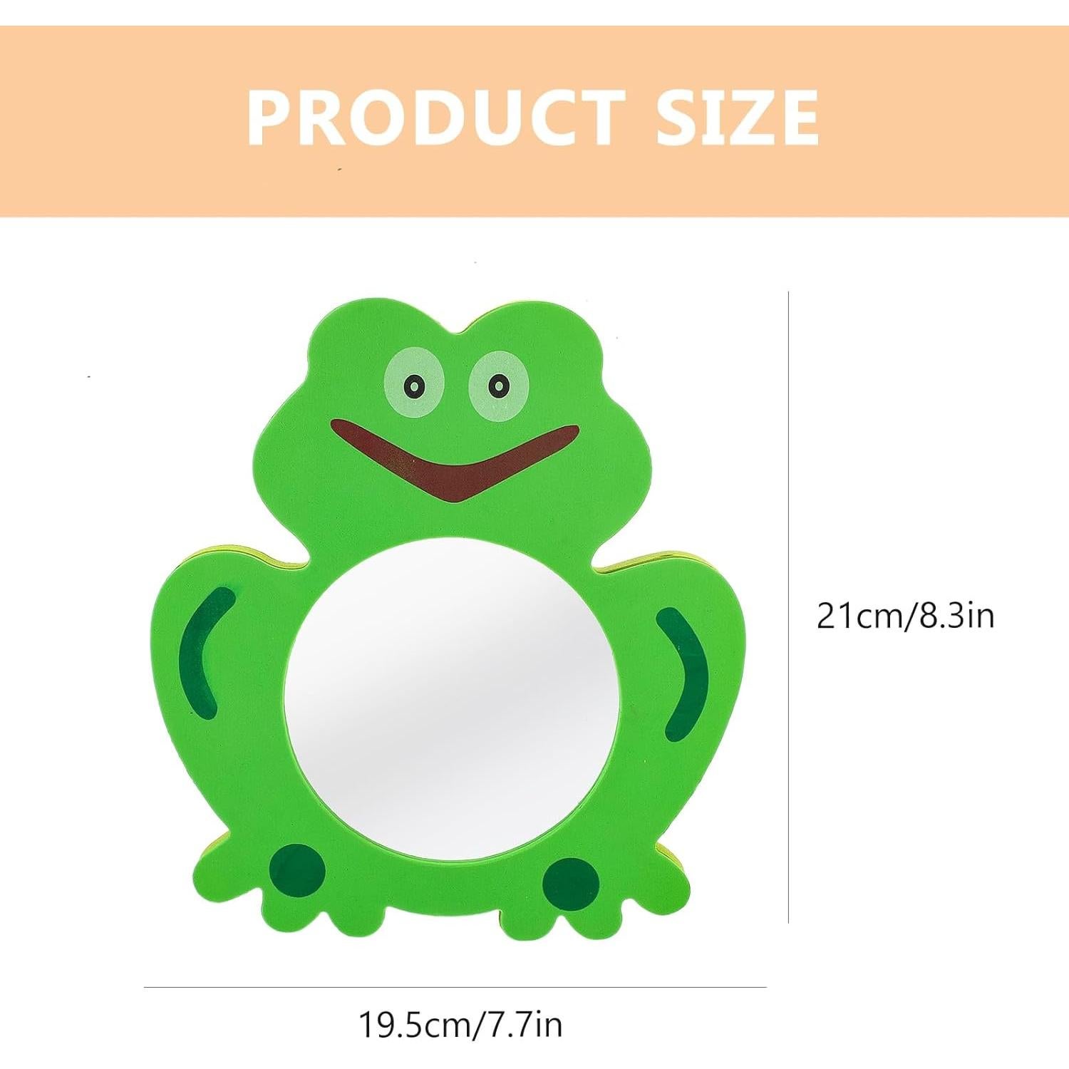 Juguete de espejo para baño Toyvian Cangrejo EVA Verde 21x19cm