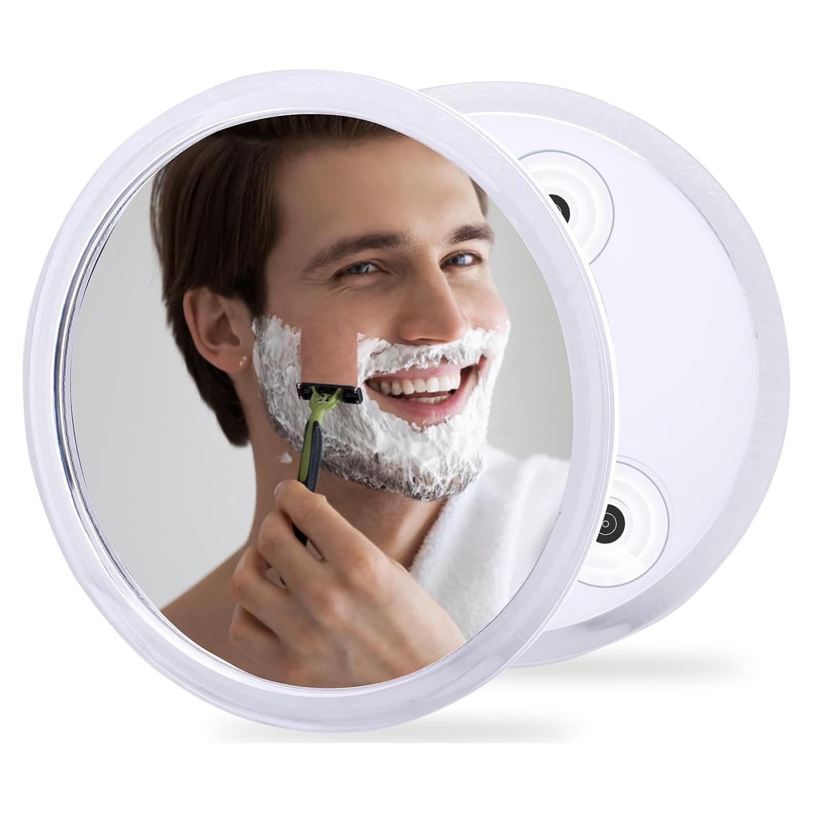 Espejo de Ducha Antivaho YoHumk 16.7 cm con Ventosas