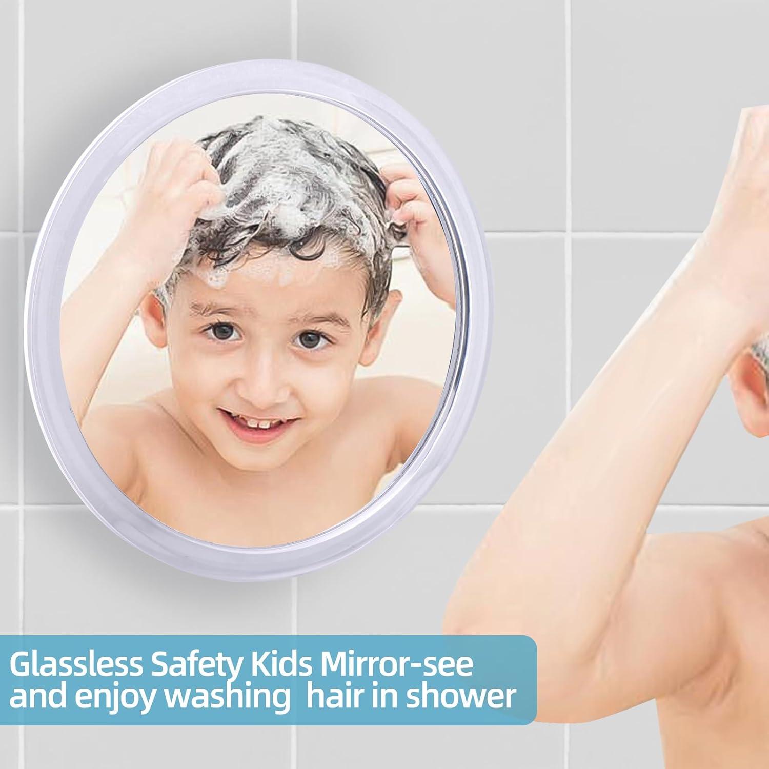 Espejo de Ducha Antivaho YoHumk 16.7 cm con Ventosas