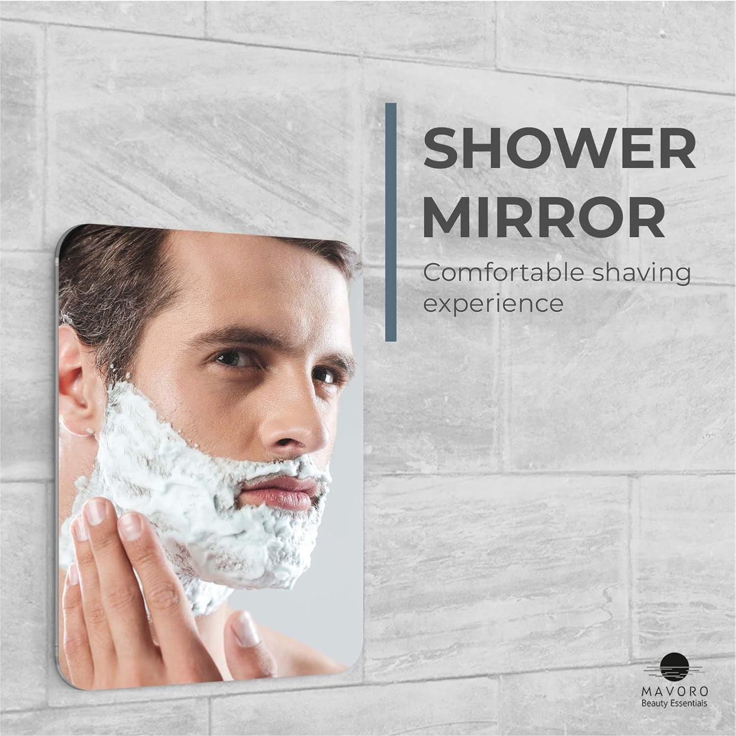 Espejo de Afeitar Mavoro para Ducha 17.78x22.86cm Irrompible