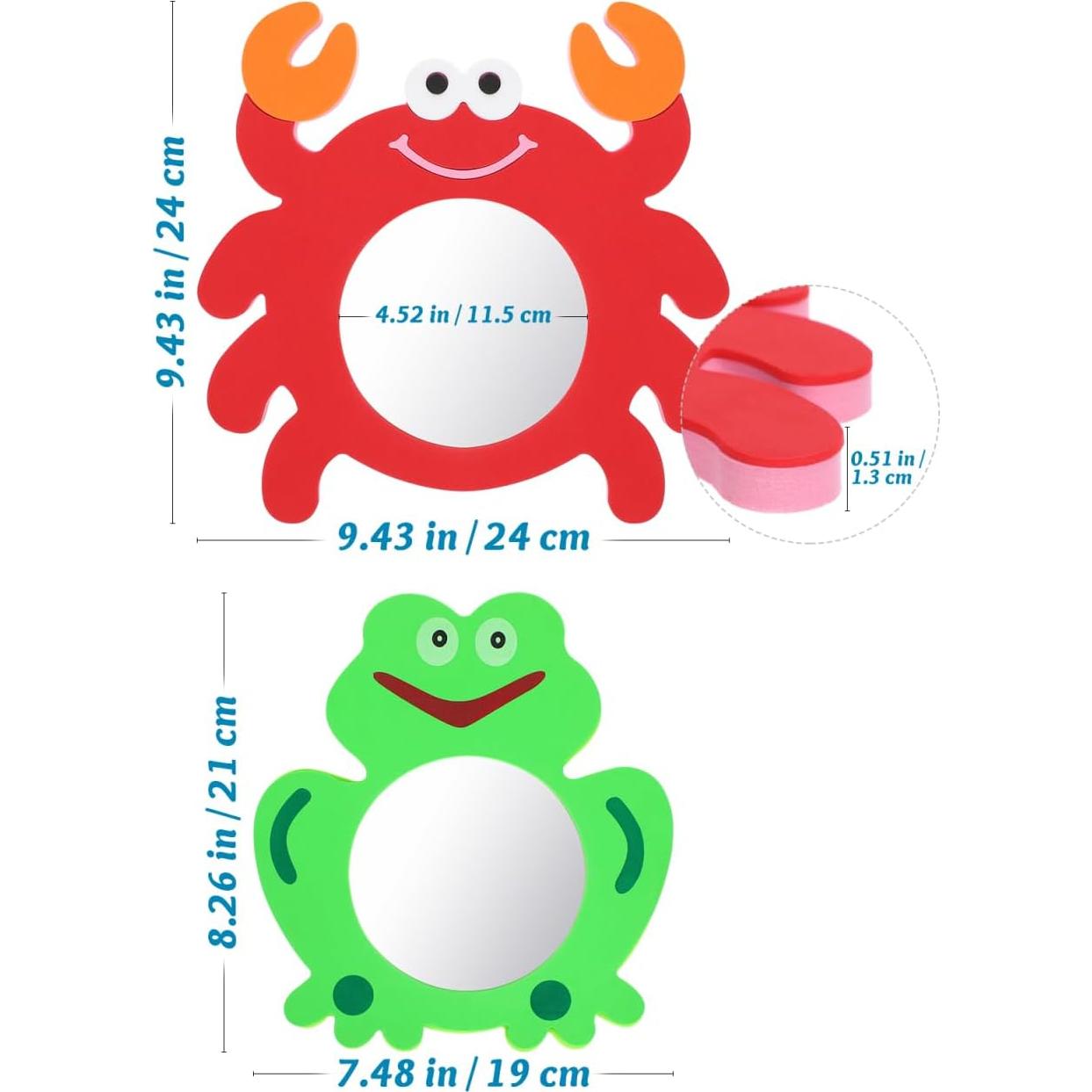 Espejo de Baño Cangrejo Balacoo 2 Pcs Juguetes Educativos