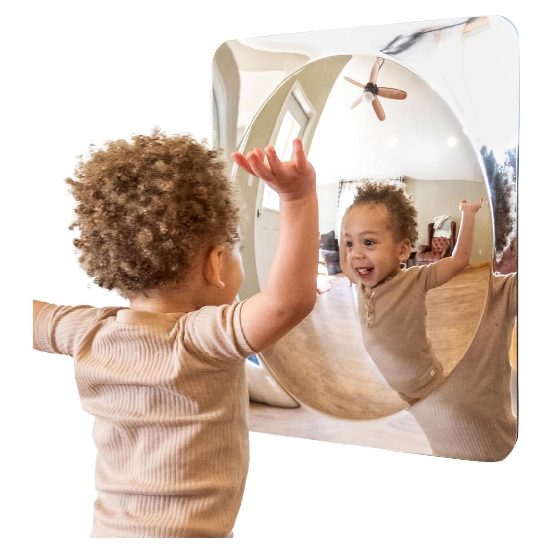 Espejo Sensorial Grande Spark & Wow 49x49 cm para Niños 6m+
