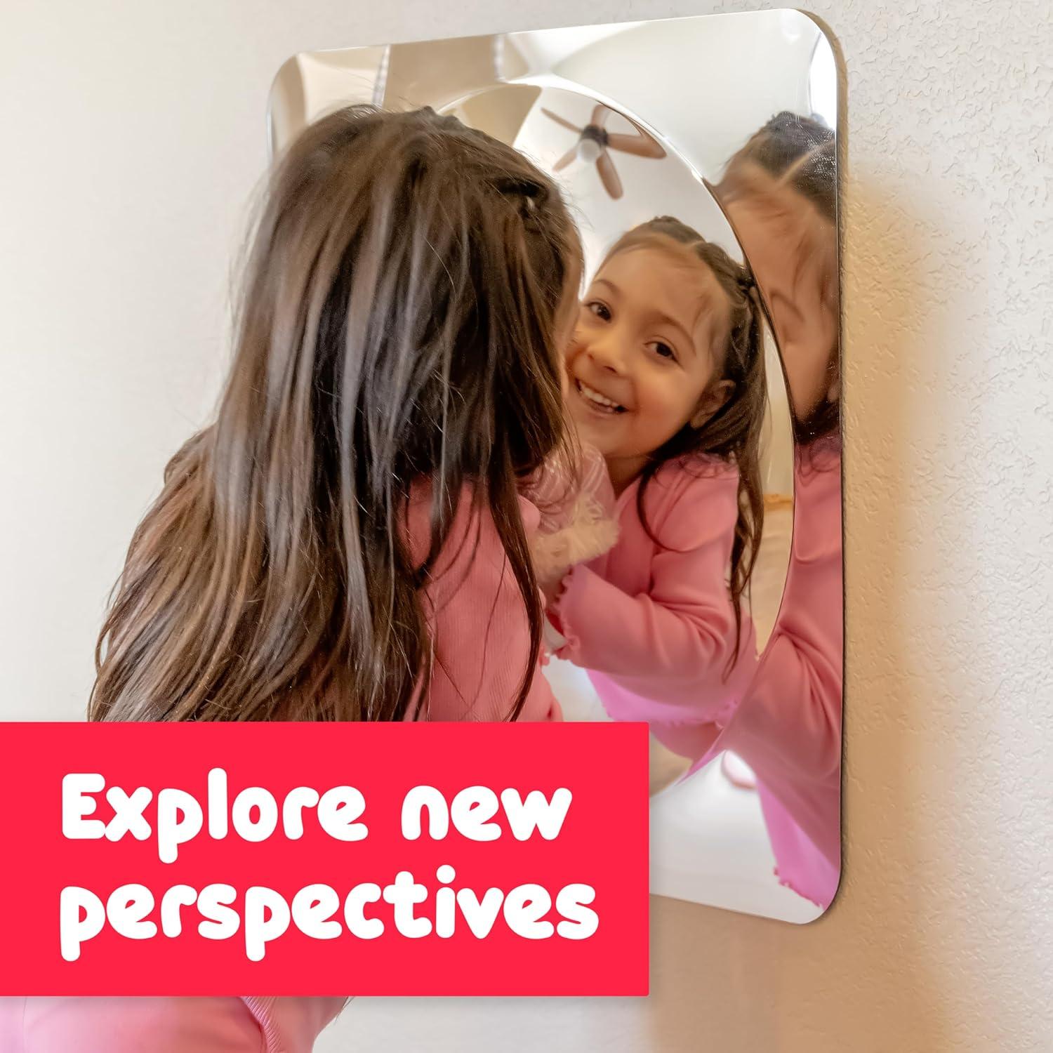 Espejo Sensorial Grande Spark & Wow 49x49 cm para Niños 6m+