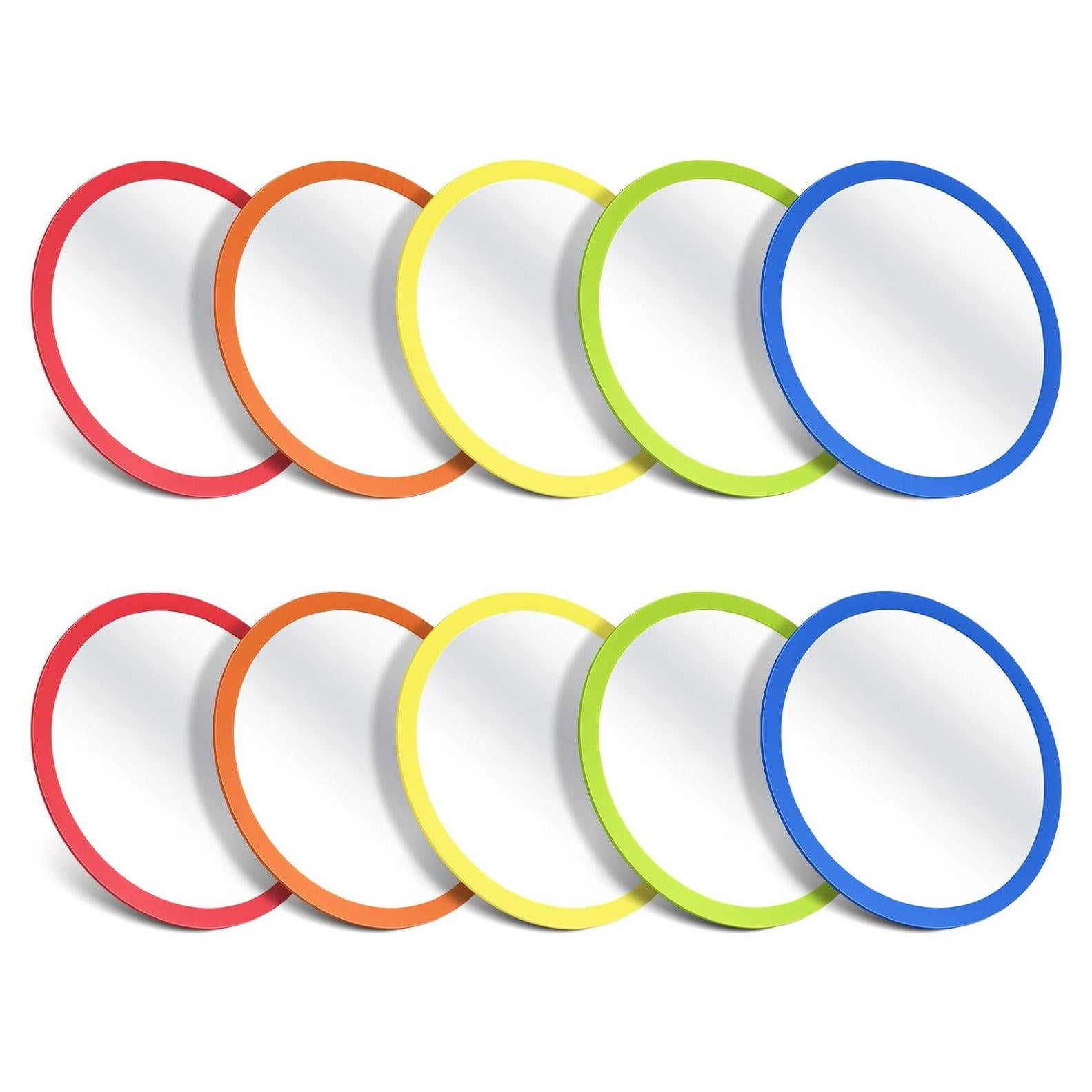 Espejos Acrílicos Redondos Dandat 10 Pcs 15.5 cm Irrompibles