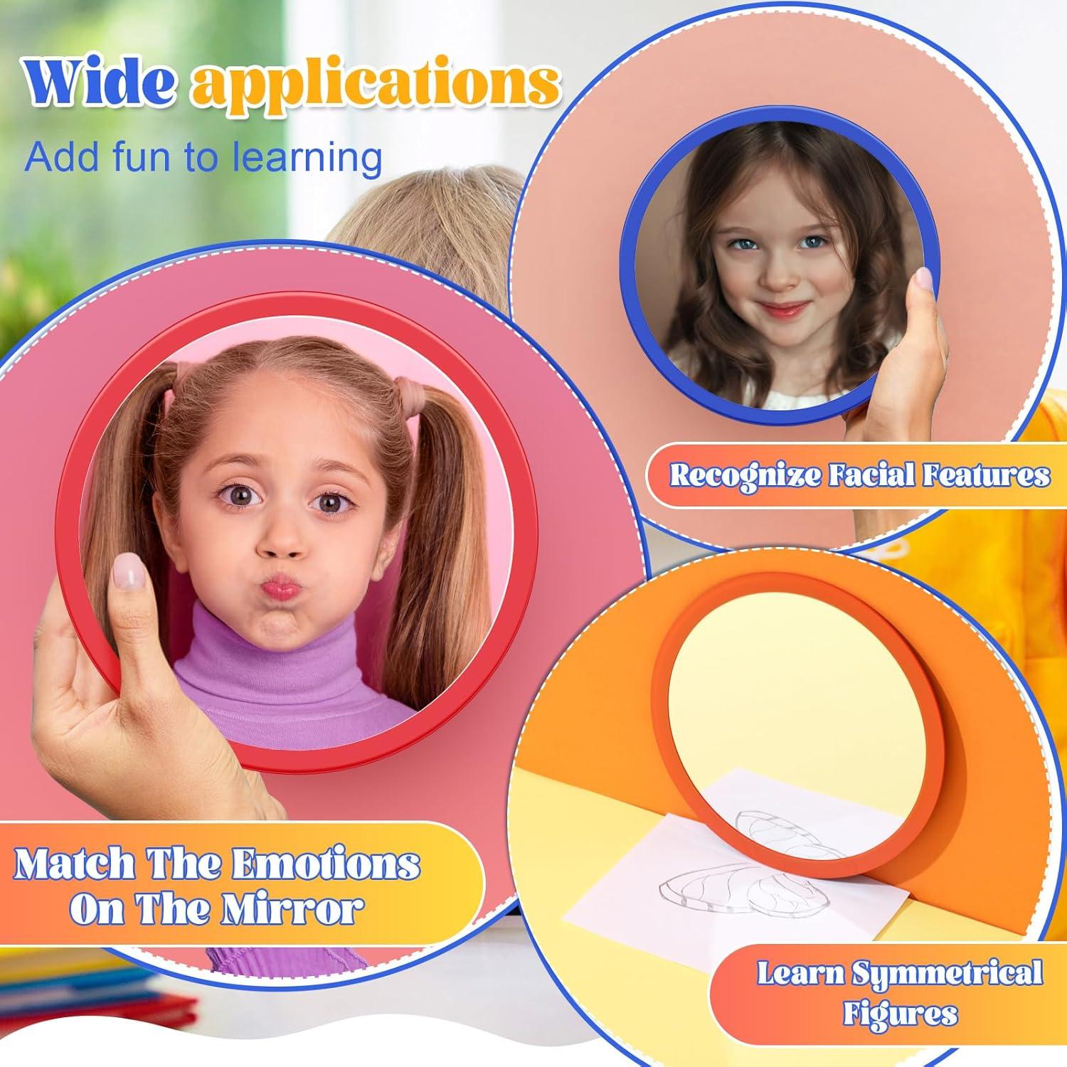 Espejos Acrílicos Redondos Dandat 10 Pcs 15.5 cm Irrompibles