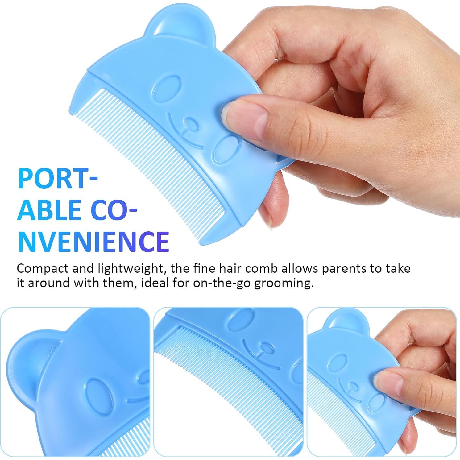 Peines para Bebé VICASKY 2pcs Dientes Finos Forma de Oso