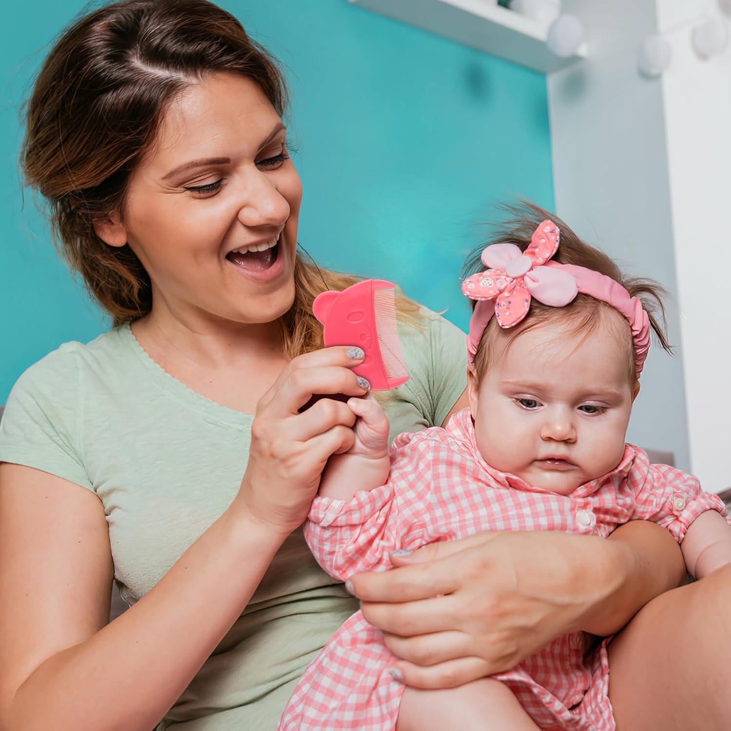 Peines para Bebé VICASKY 2pcs Dientes Finos Forma de Oso