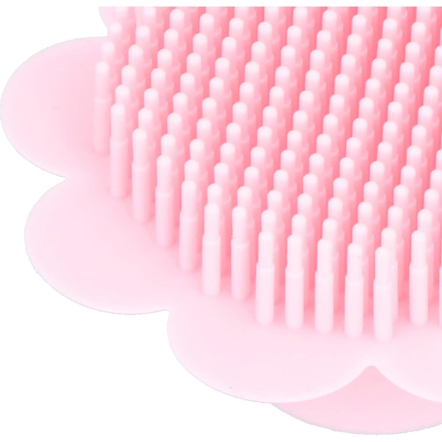 Cepillo de Baño para Bebé FASJ de Silicona Suave Rosa 11cm