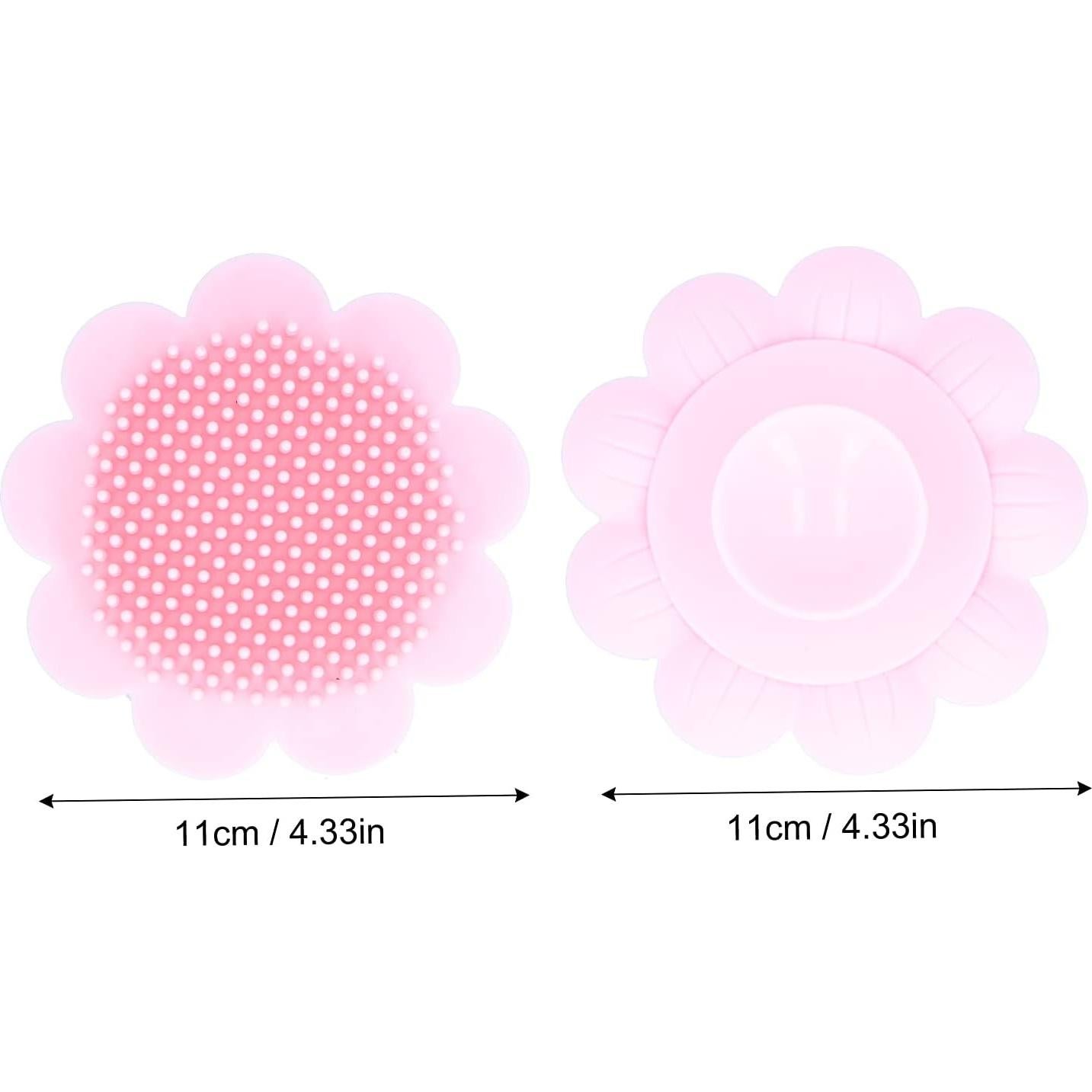 Cepillo de Baño para Bebé FASJ de Silicona Suave Rosa 11cm