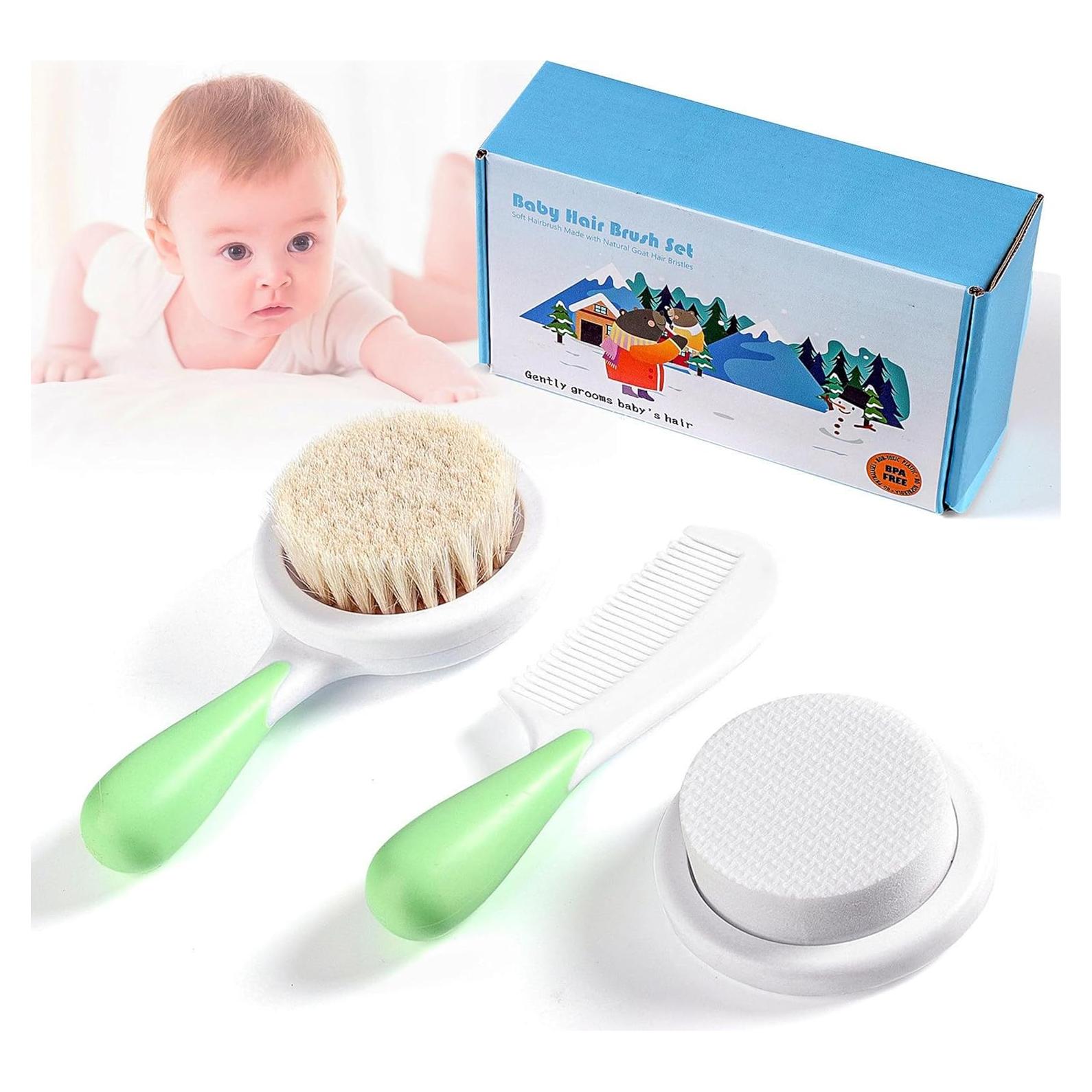 Juego de Cepillo y Peine de Silicona Safety First para Bebés