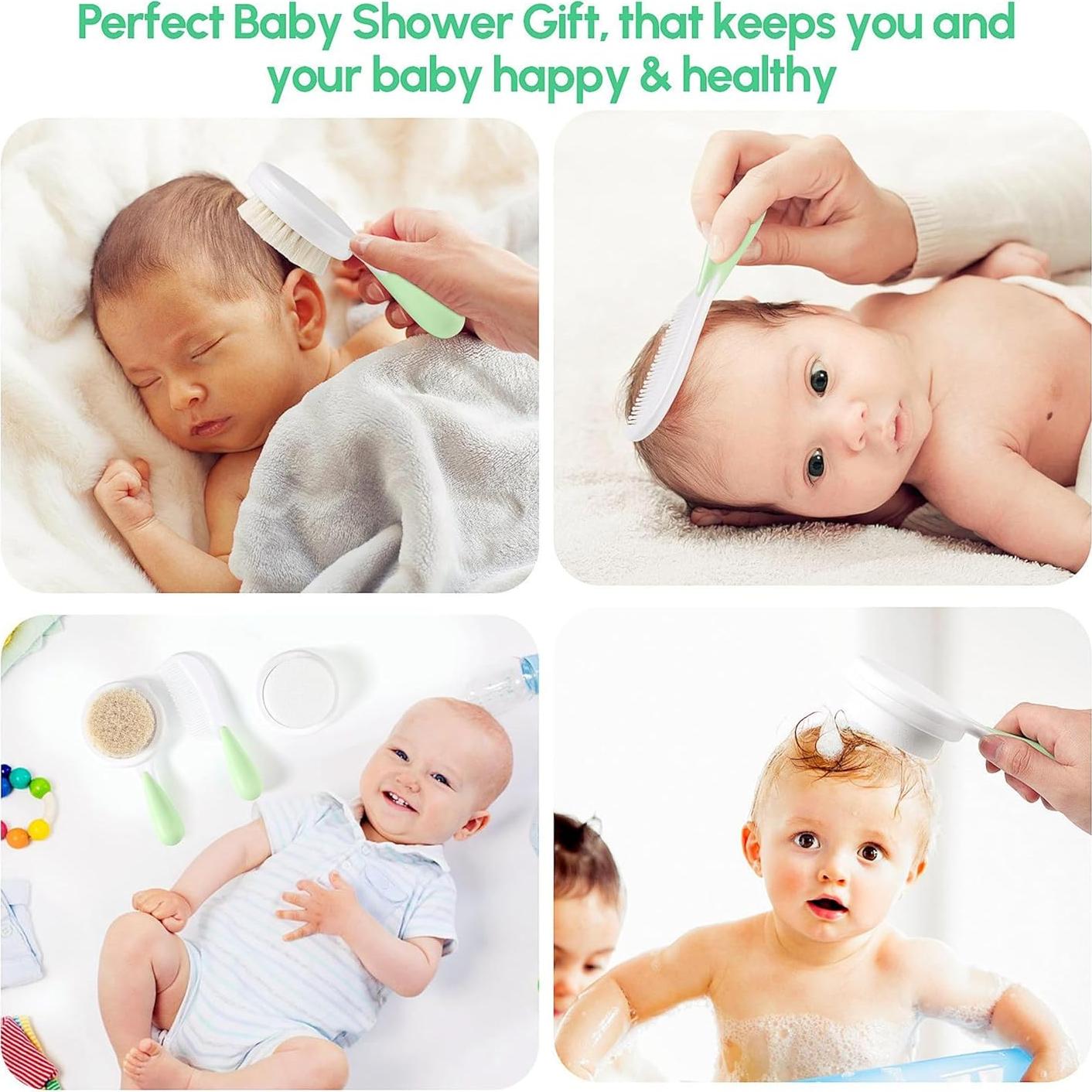 Juego de Cepillo y Peine de Silicona Safety First para Bebés