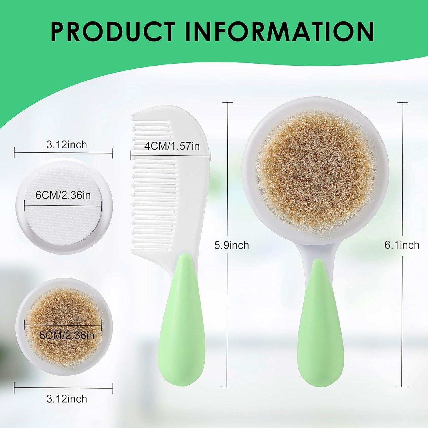 Juego de Cepillo y Peine de Silicona Safety First para Bebés