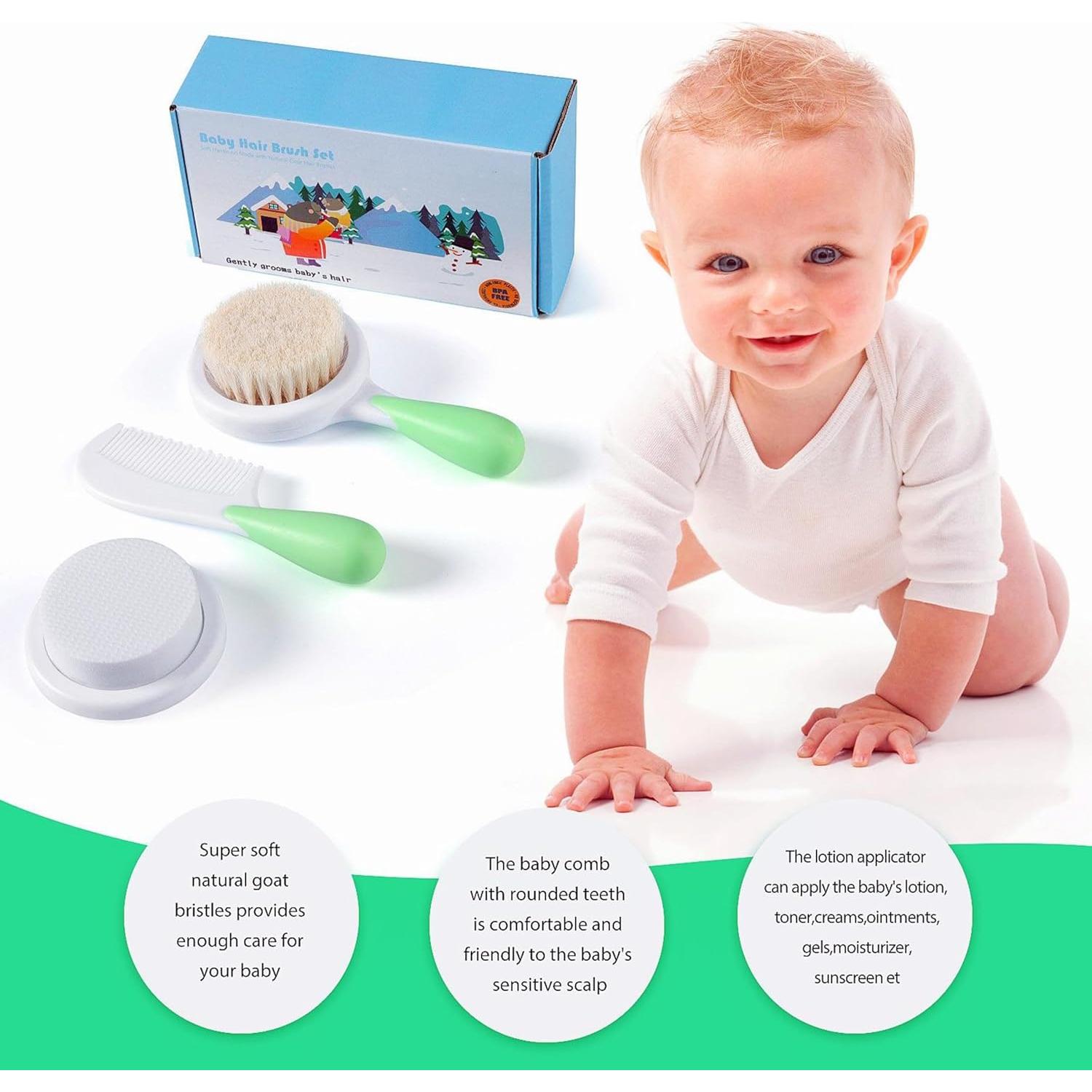 Juego de Cepillo y Peine de Silicona Safety First para Bebés