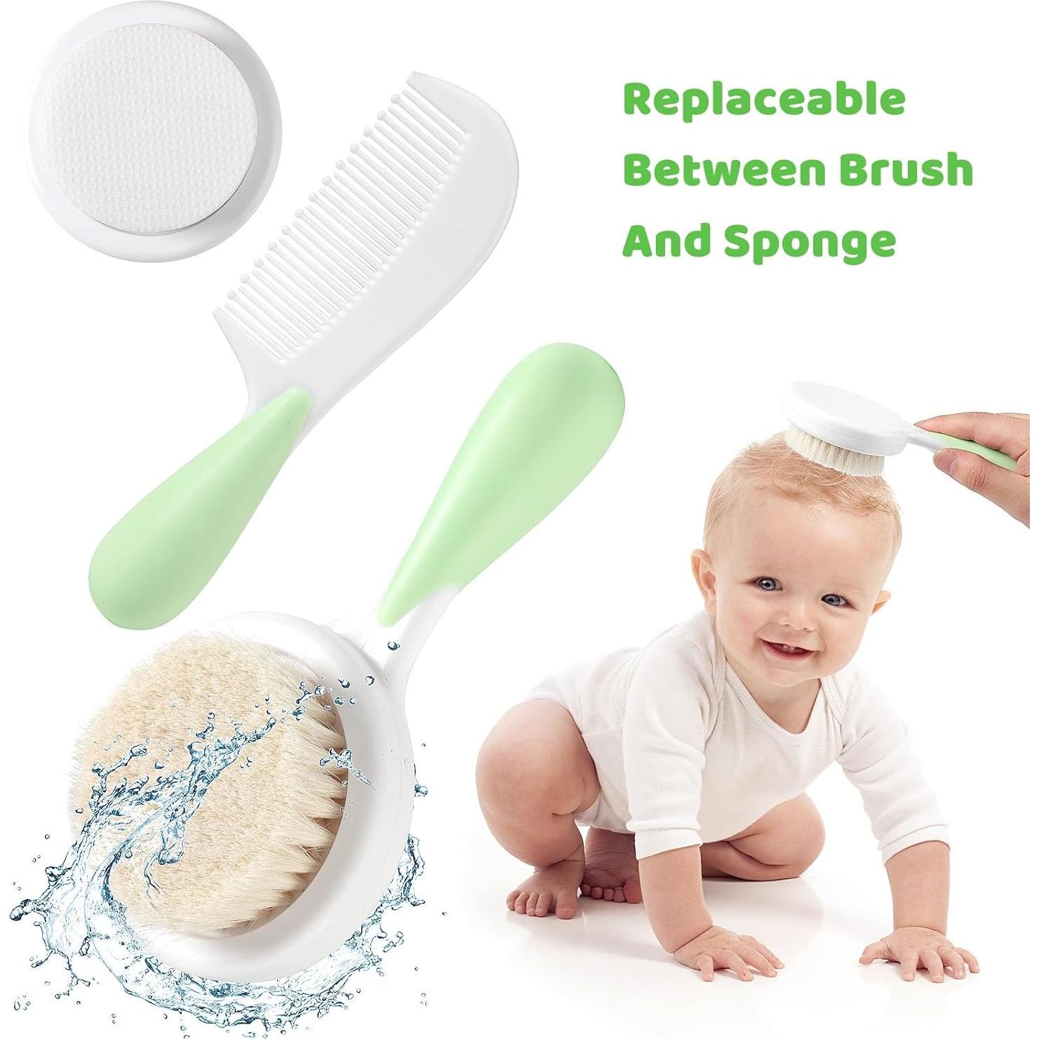 Juego de Cepillo y Peine de Silicona Safety First para Bebés