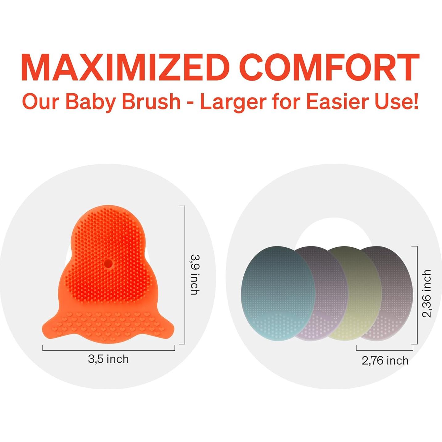 Cepillo para Costra Láctea Love Noobs - Set de 2, Suave y Efectivo